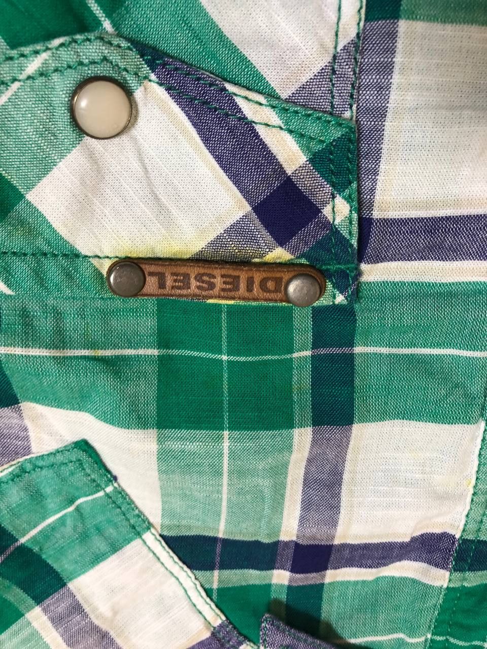 Diesel Diesel Green Plaid Button-Up Shirt Size US M / EU 48-50 / 2 - 5 Thumbnail