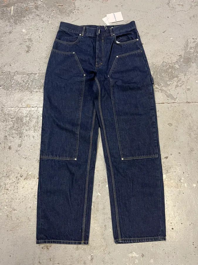 Givenchy × Vintage SS2024 Givenchy 4G Cargo Denim Brut Carpenter Jeans Size US 34 / EU 50 - 1 Thumbnail