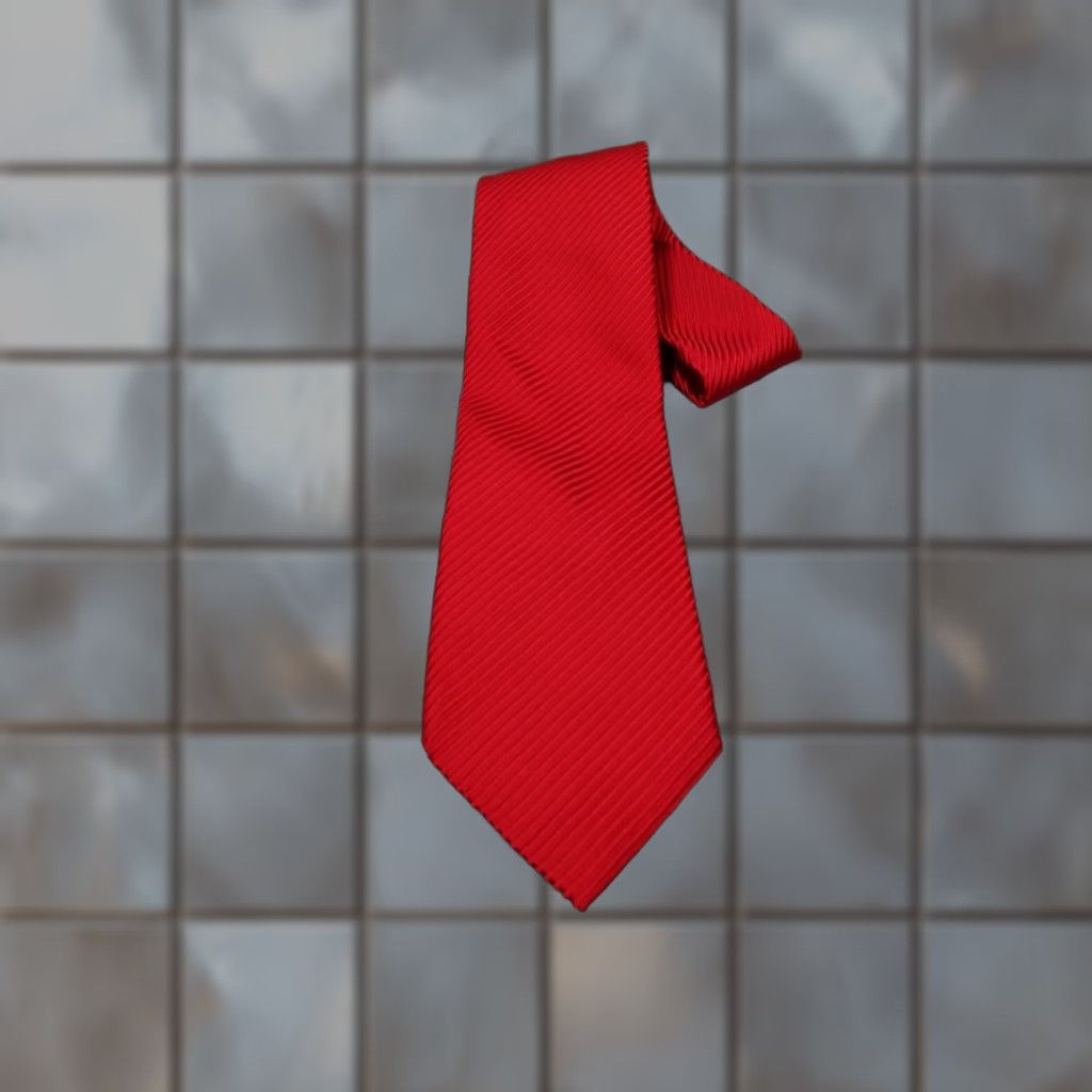 David Donahue David Donahue Silk Tie Mens Red Striped Designer Handmade Classic Length USA Size ONE SIZE - 1 Thumbnail