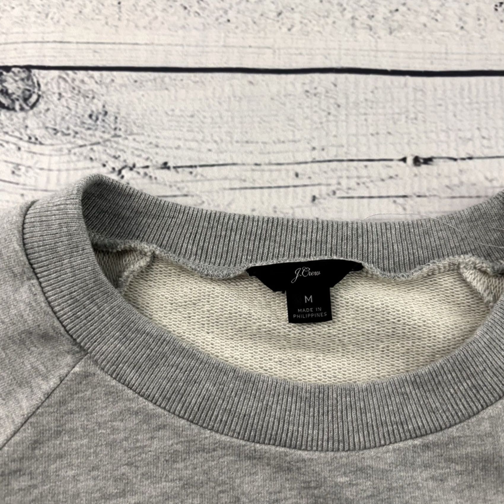 J.Crew J.Crew Brooklyn Pullover Sweatshirt Women's M Gray Size M / US 6-8 / IT 42-44 - 2 Thumbnail