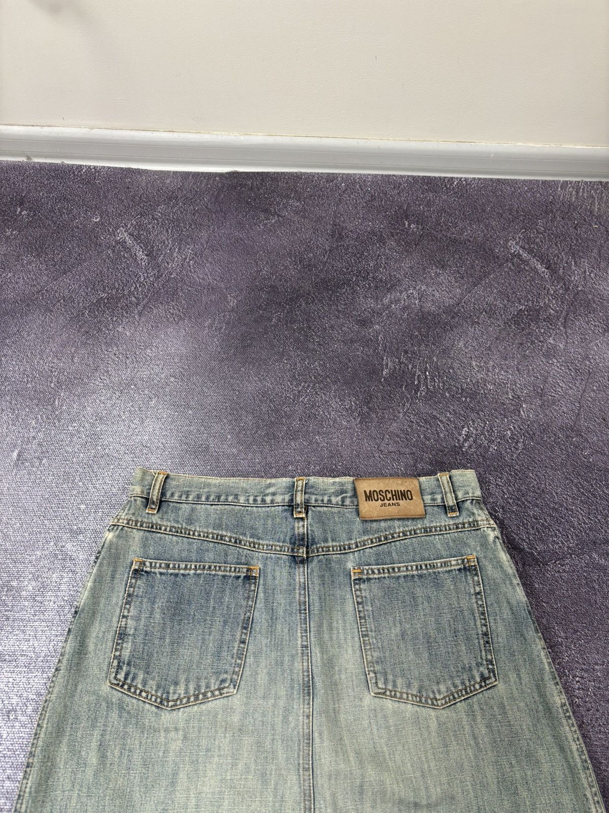 Moschino Vintage Moschino Women’s Y2K Hype Luxury Denim Skirt Size 32" / US 10 / IT 46 - 6 Thumbnail