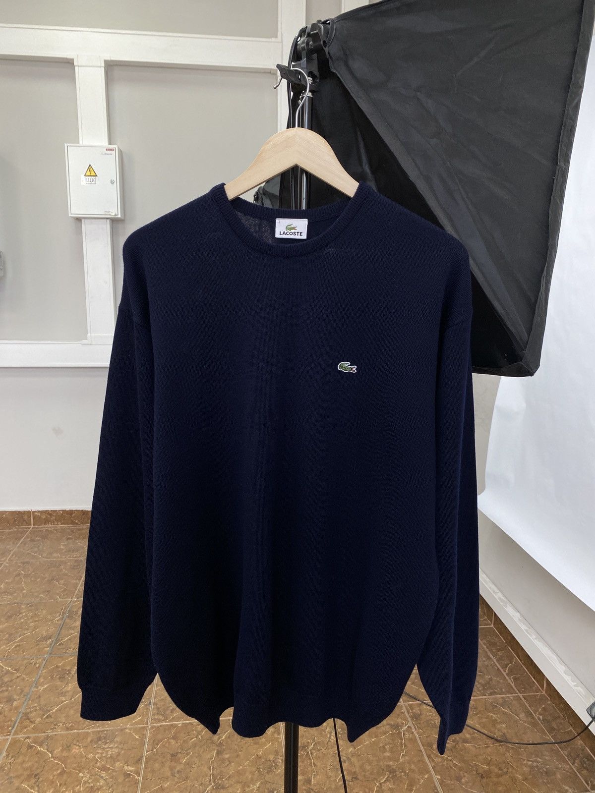 Lacoste 🇫🇷 Vintage 90s Lacoste Sweater Made In France Rare Retro Size US XL / EU 56 / 4 - 1 Thumbnail