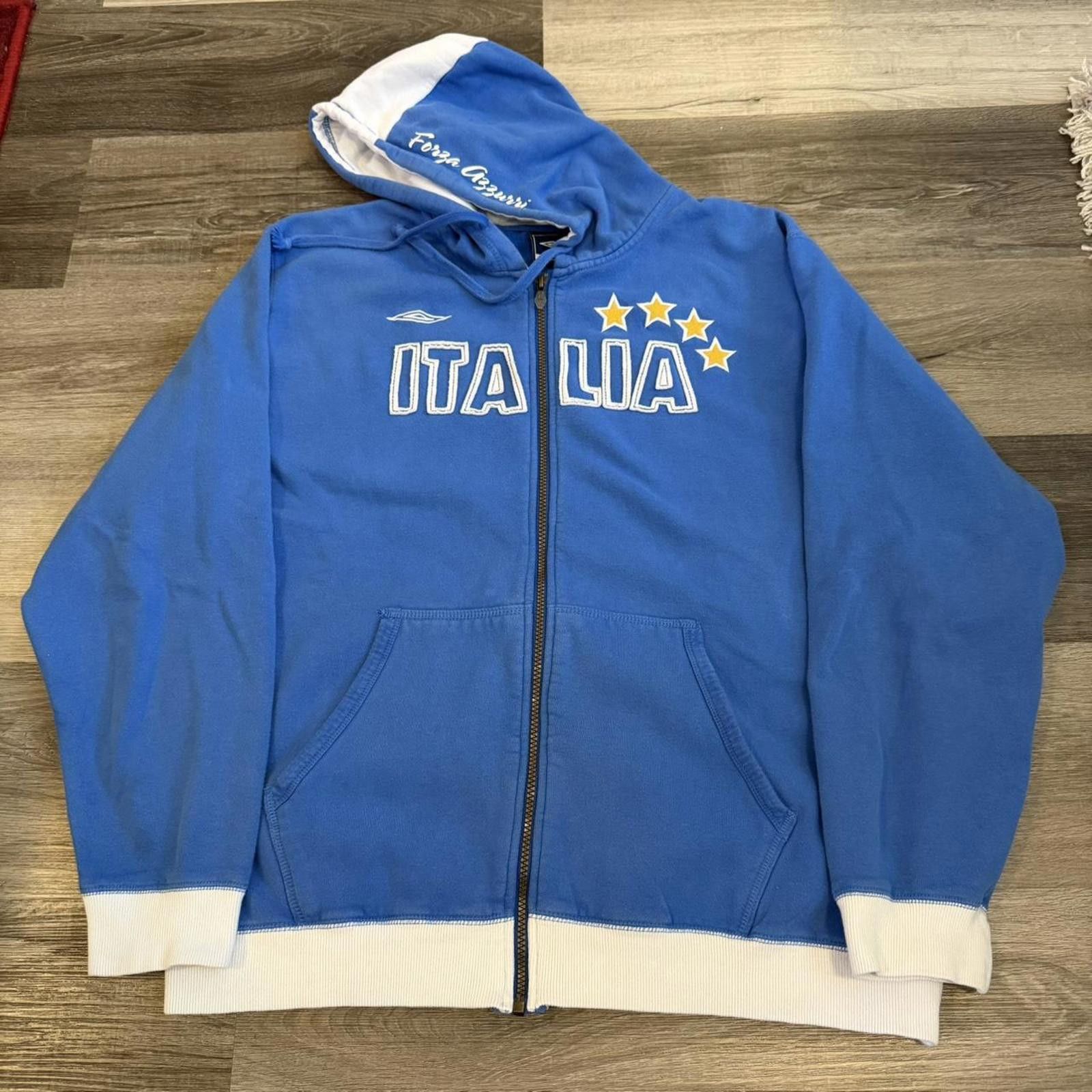 Vintage Umbro Italy Italian zip up hoodie 00s XL