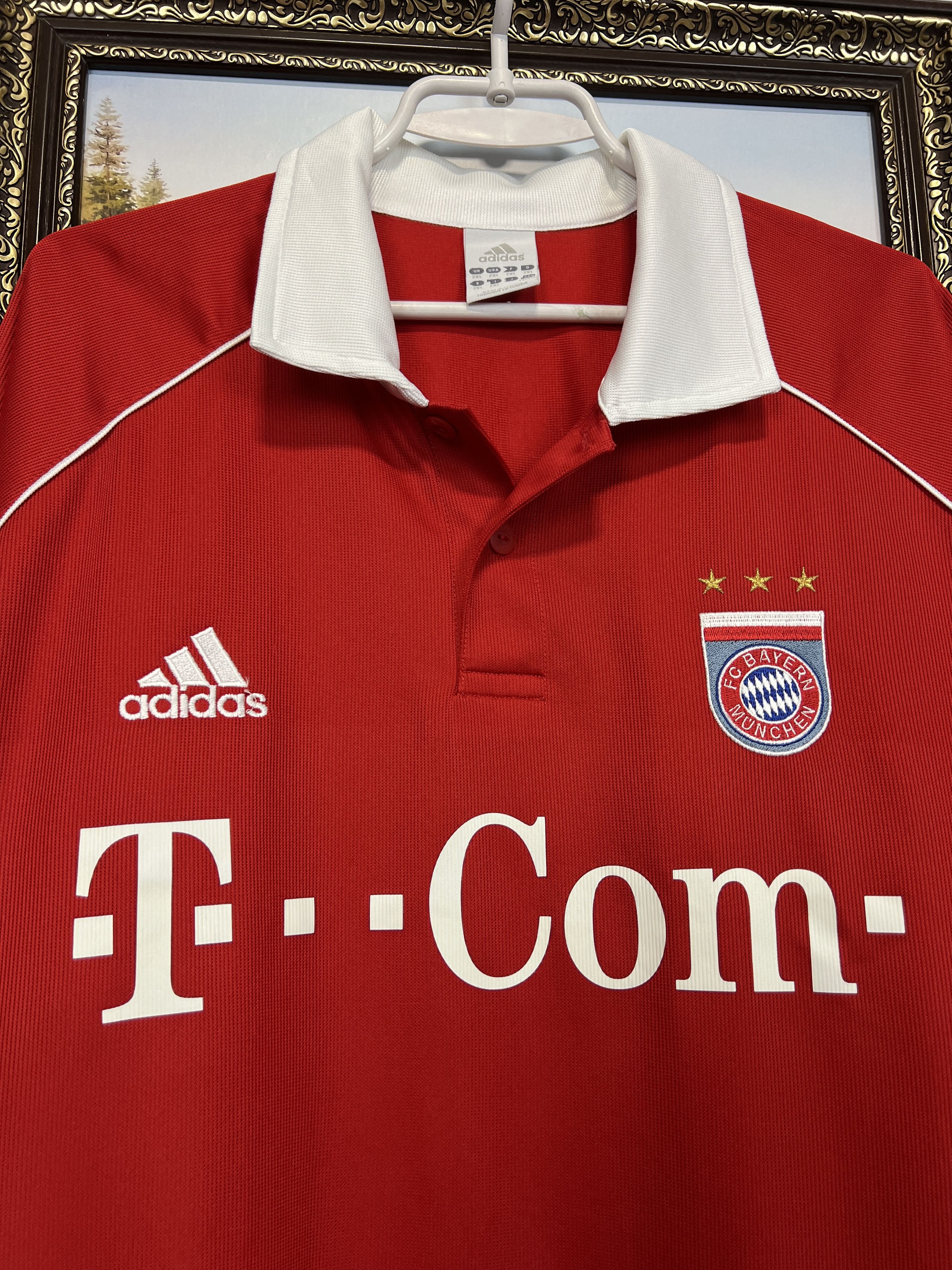 Adidas Bayern Munich Home football shirt 2005 Soccer Jersey Trikot Size US XXL / EU 58 / 5 - 3 Thumbnail