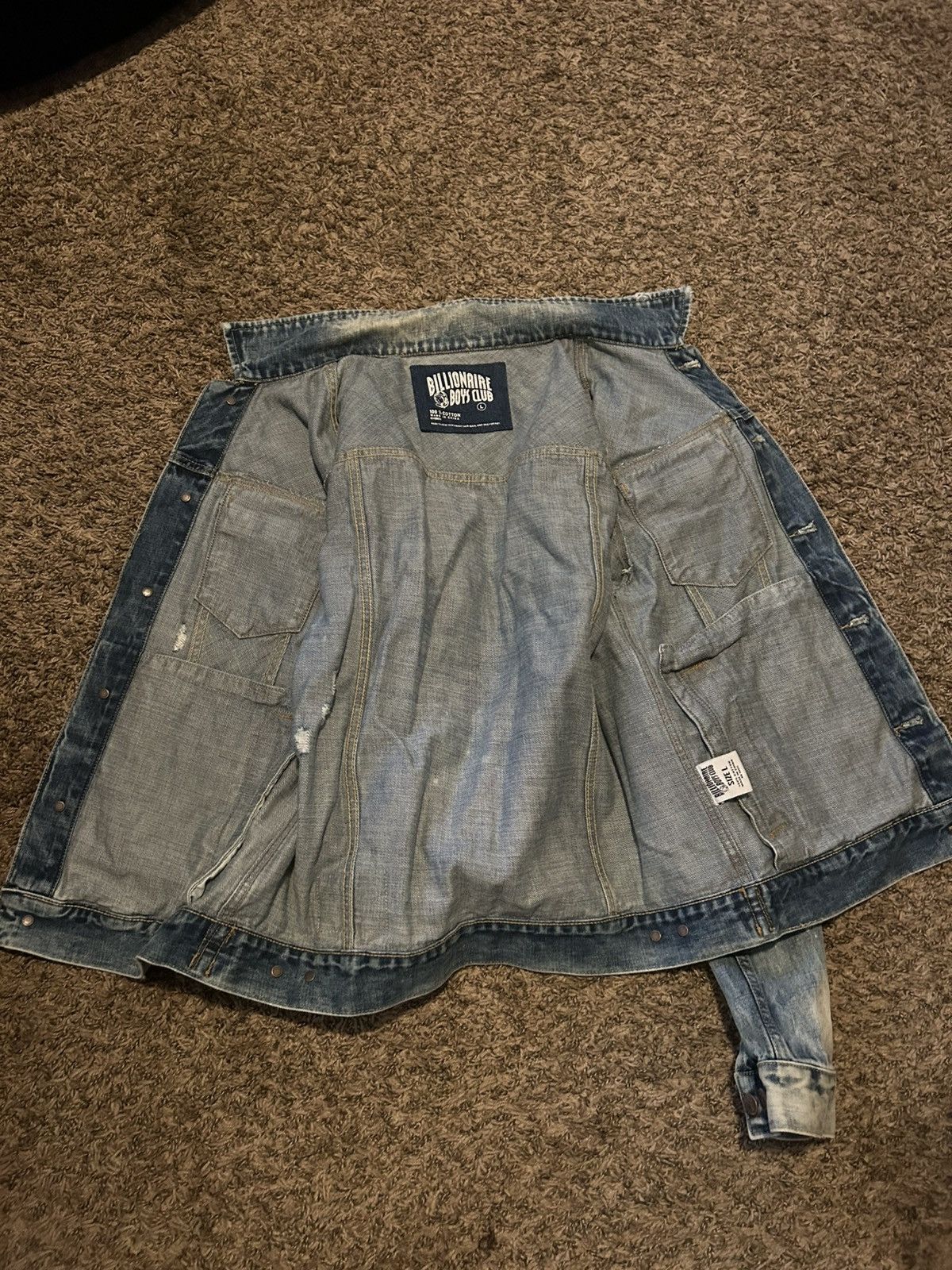 Billionaire Boys Club Billionaire Boys Club Dig Chevron denim jacket Size US L / EU 52-54 / 3 - 2 Thumbnail