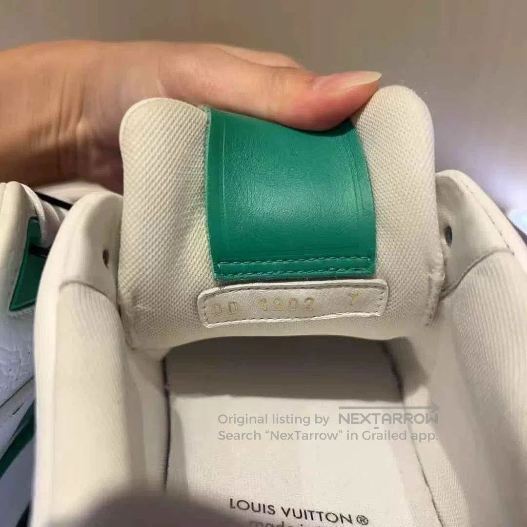 Louis Vuitton LV Trainer White Green Polka Dot 41. Size US 8 / EU 41 - 5 Thumbnail