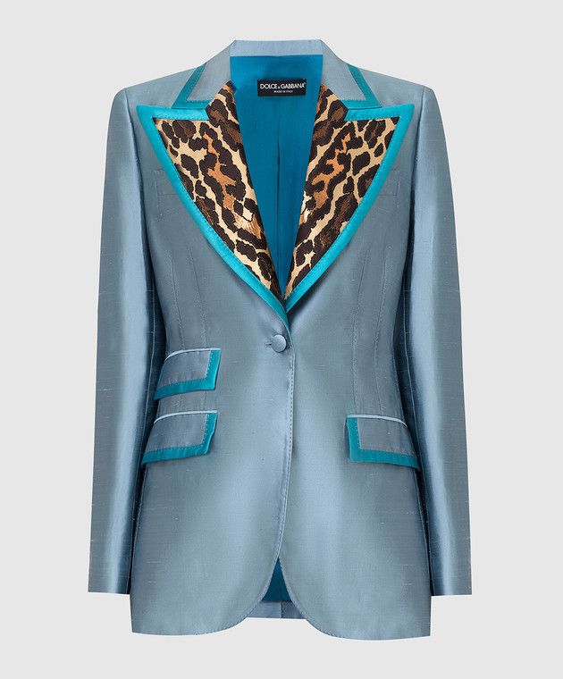 Dolce & Gabbana o1y0825 Blazer in Pastel Blue Size S / US 4 / IT 40 - 1 Thumbnail
