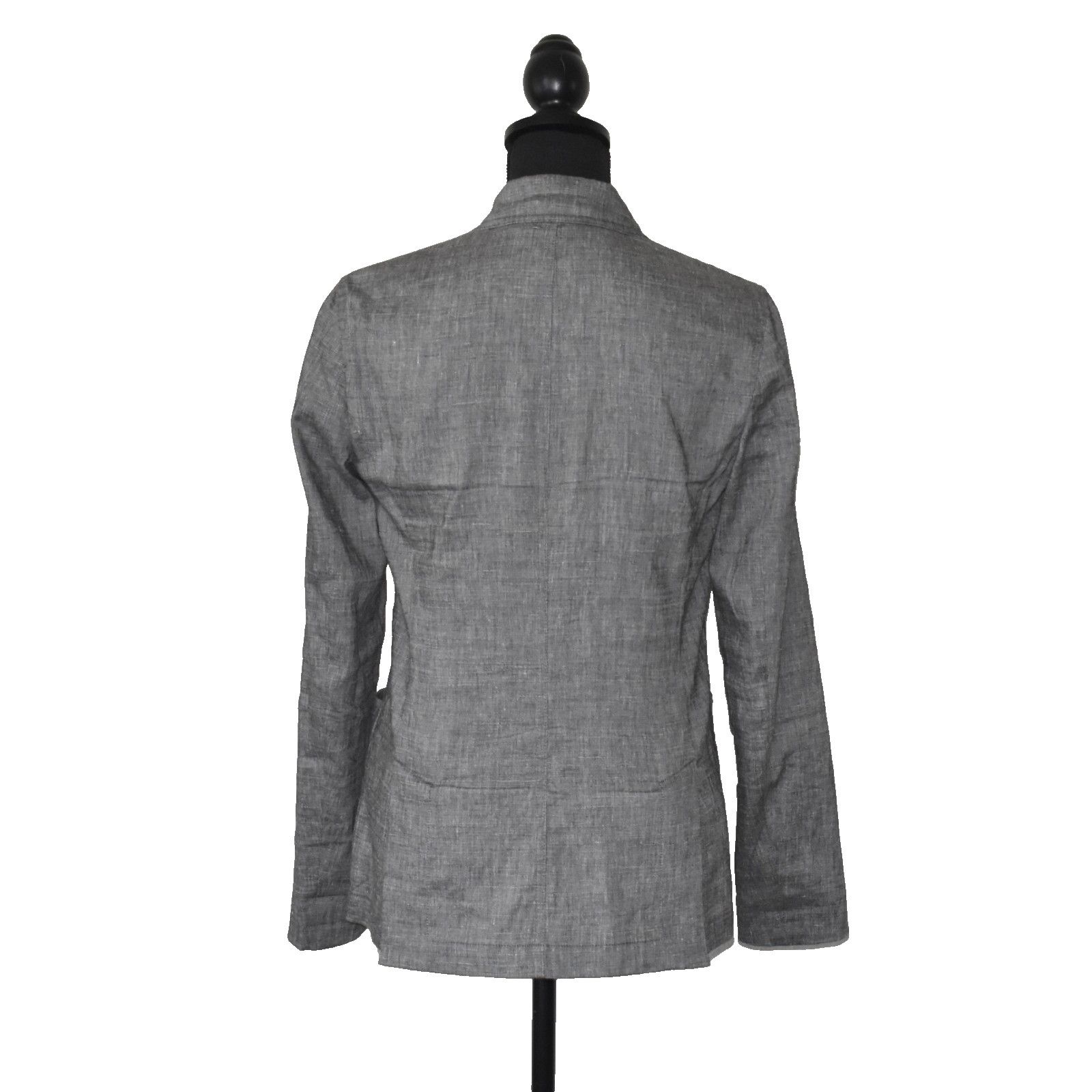 Theory THEORY Shark Skin Crunch Linen Blend Double Vent Blazer Sz 4 Size S / US 4 / IT 40 - 3 Thumbnail