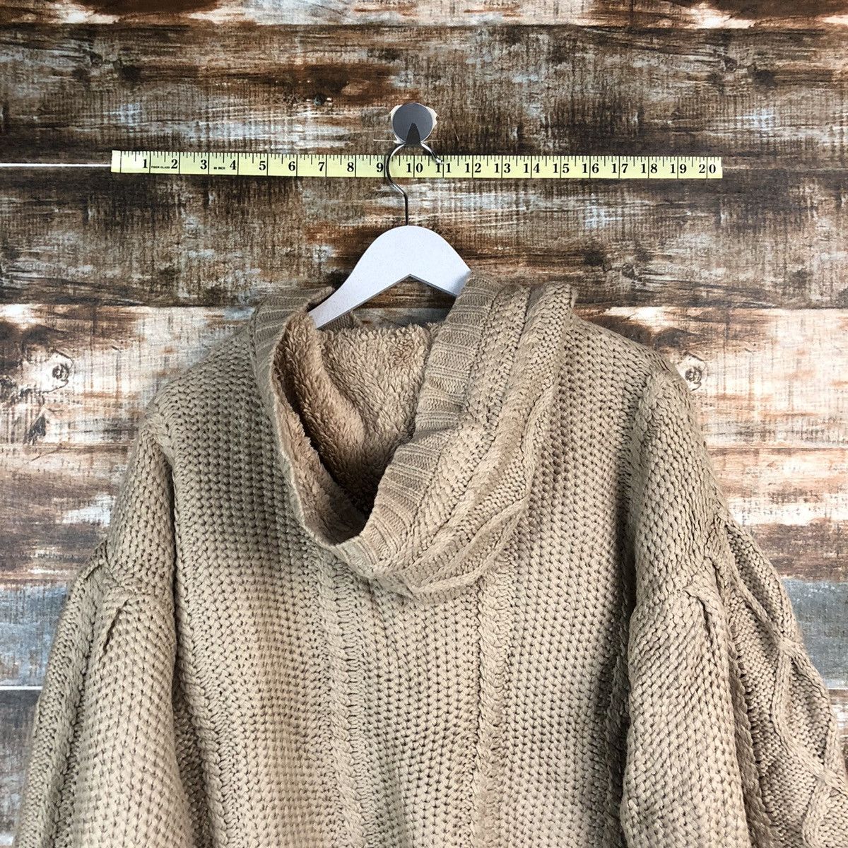 Homespun Knitwear × Japanese Brand Apres Jour Brown Knitwear Hoodie #A2405 Size L / US 10 / IT 46 - 13 Thumbnail