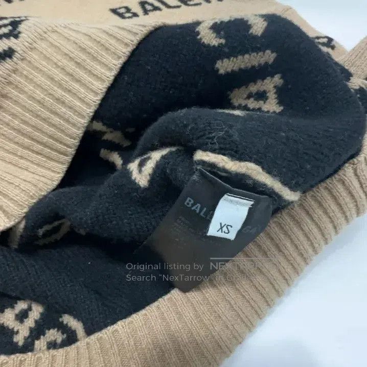 Balenciaga Balenciaga Logo Knit Sweater for Men, Brown. Size US XS / EU 42 / 0 - 3 Thumbnail