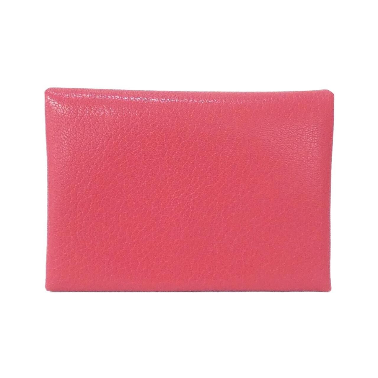 Hermes Hermes Hermès Calvi Duo Shiny Alligator Coin Case Leather Coin Case Stamp U DUTY FREE for USA Size ONE SIZE - 1 Thumbnail