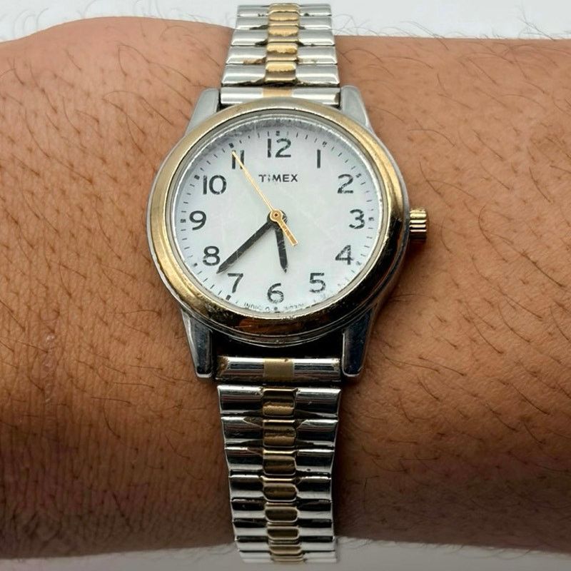Timex Vintage Silver & Gold Timex Watch Size ONE SIZE - 1 Thumbnail