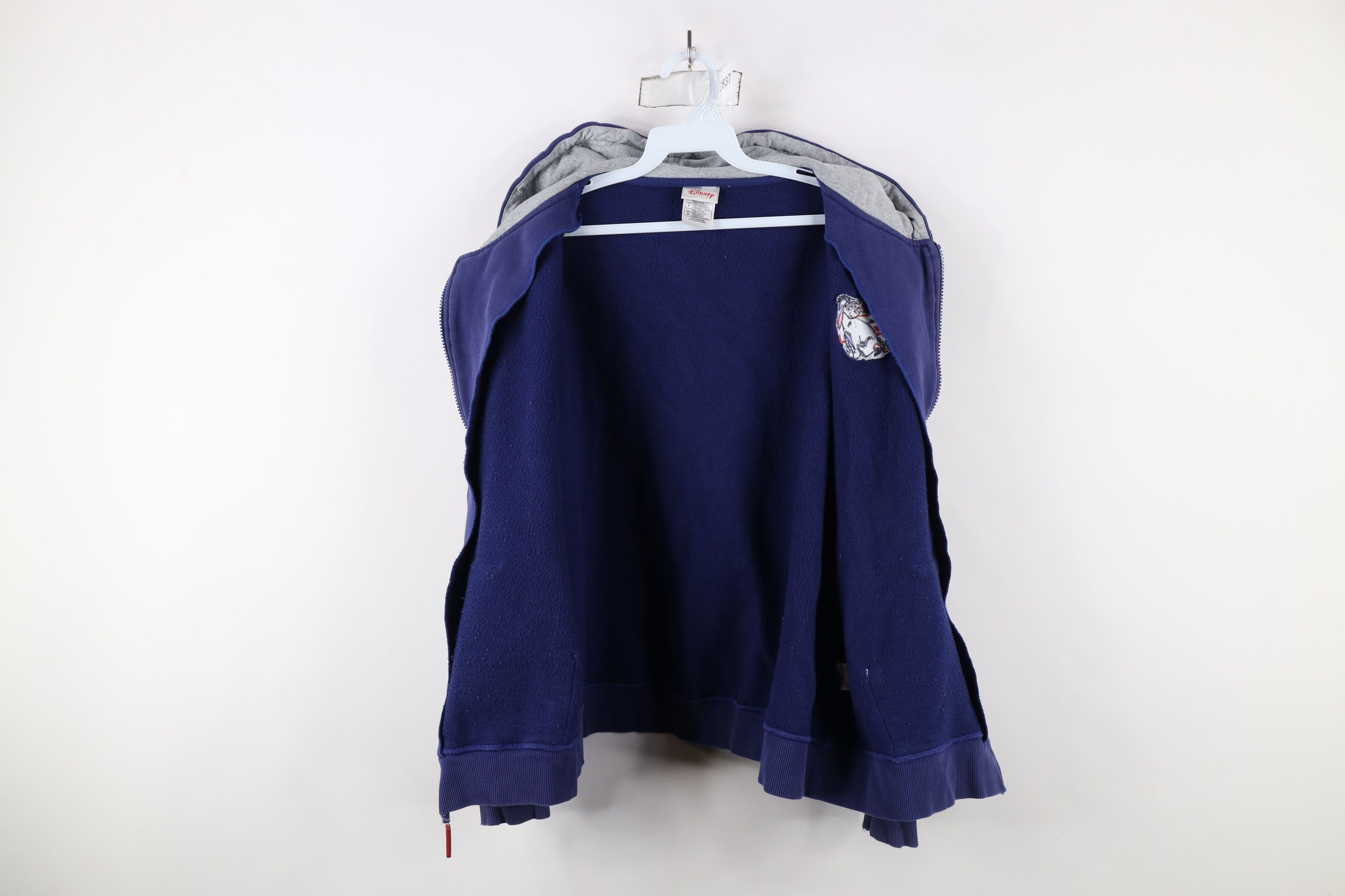 Disney × Vintage Vintage 90s Disney Winnie the Pooh Eeyore Full Zip Hoodie Size S / US 4 / IT 40 - 13 Thumbnail