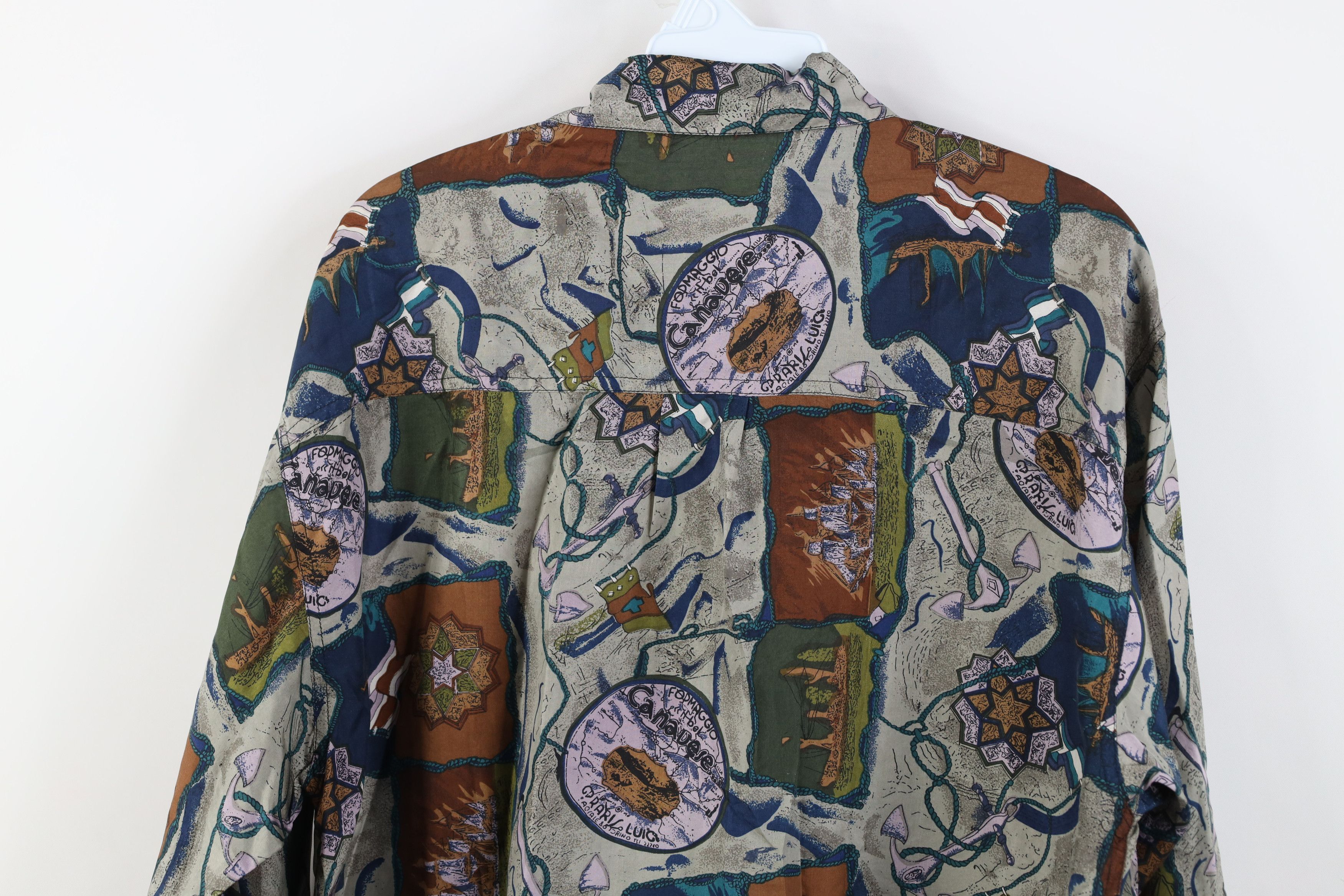 Vintage Vintage 90s Streetwear Boat Silk Collared Button Shirt Size US M / EU 48-50 / 2 - 10 Thumbnail