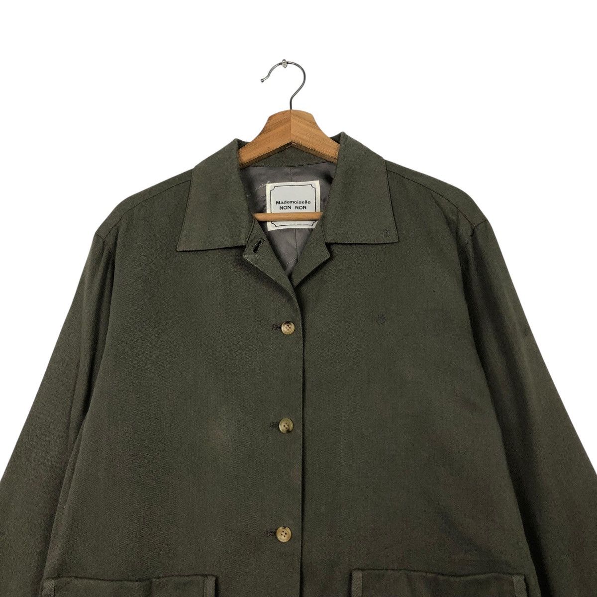 Japanese Brand 🔥VINTAGE CROPPED BUTTON JACKET MADEMOISELLE NON NON Size M / US 6-8 / IT 42-44 - 3 Thumbnail