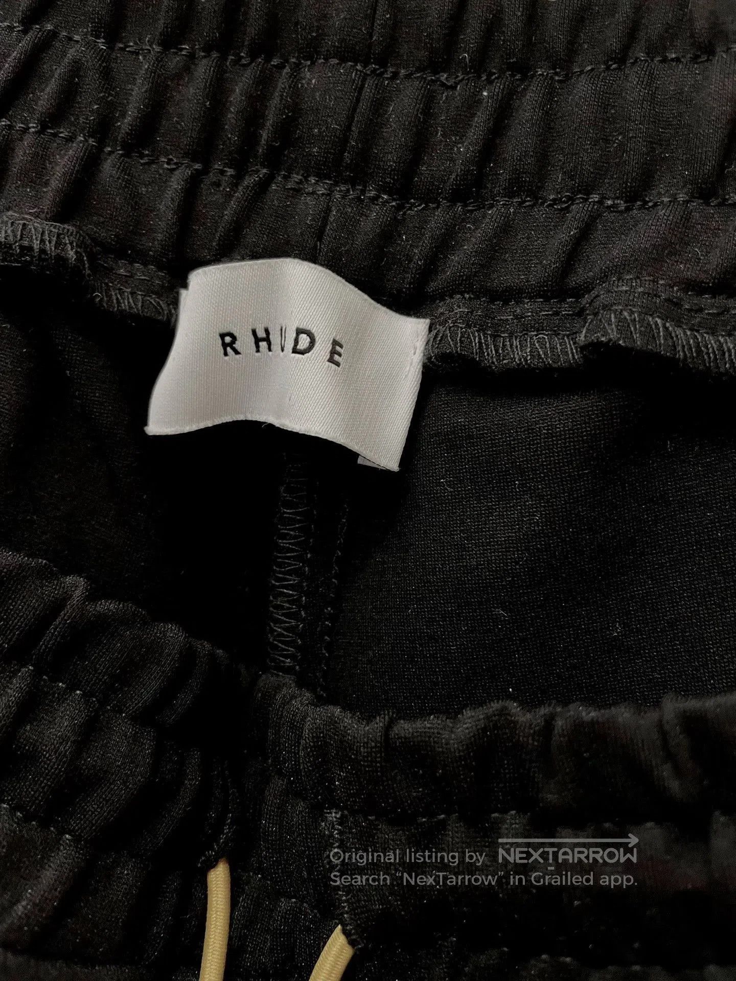 Rhude Black Side Stripe Drawstring Sweatpants Size 32. Size US 32 / EU 48 - 6 Thumbnail