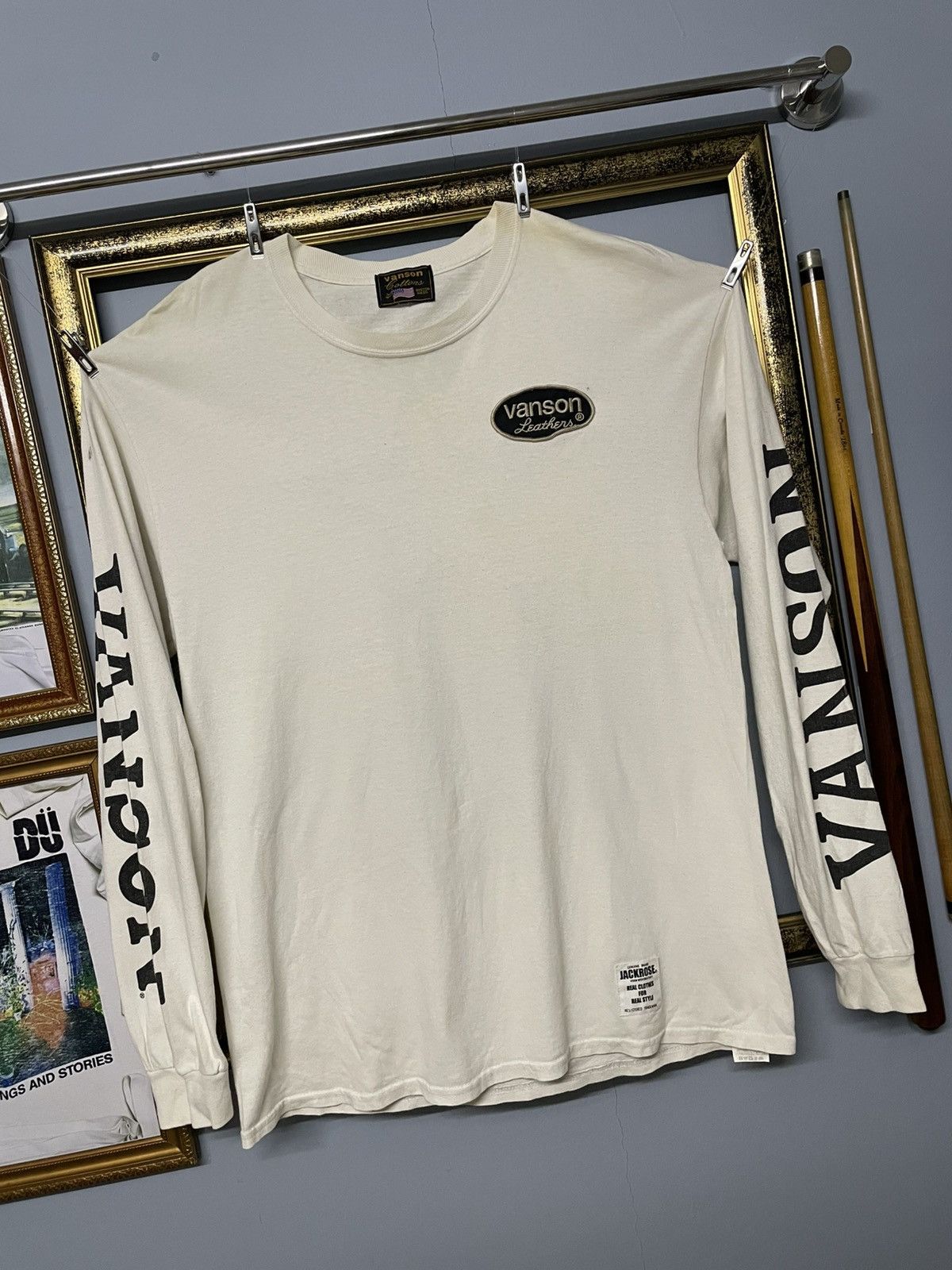 Designer × Vanson Leathers × Vintage Vintage Designer Vanson LeatherXJackrose One Star Longsleeve Size US M / EU 48-50 / 2 - 2 Thumbnail
