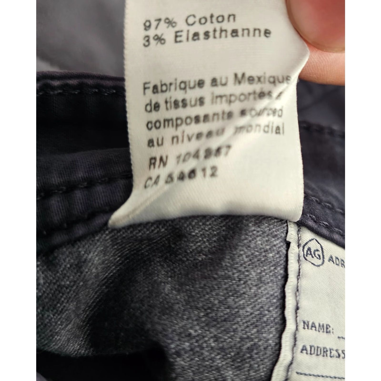 Vintage VINTAGE AG Adriano Goldschmied The Graduate Tailored Leg Men's Jeans 34x34 Size US 33 - 5 Thumbnail