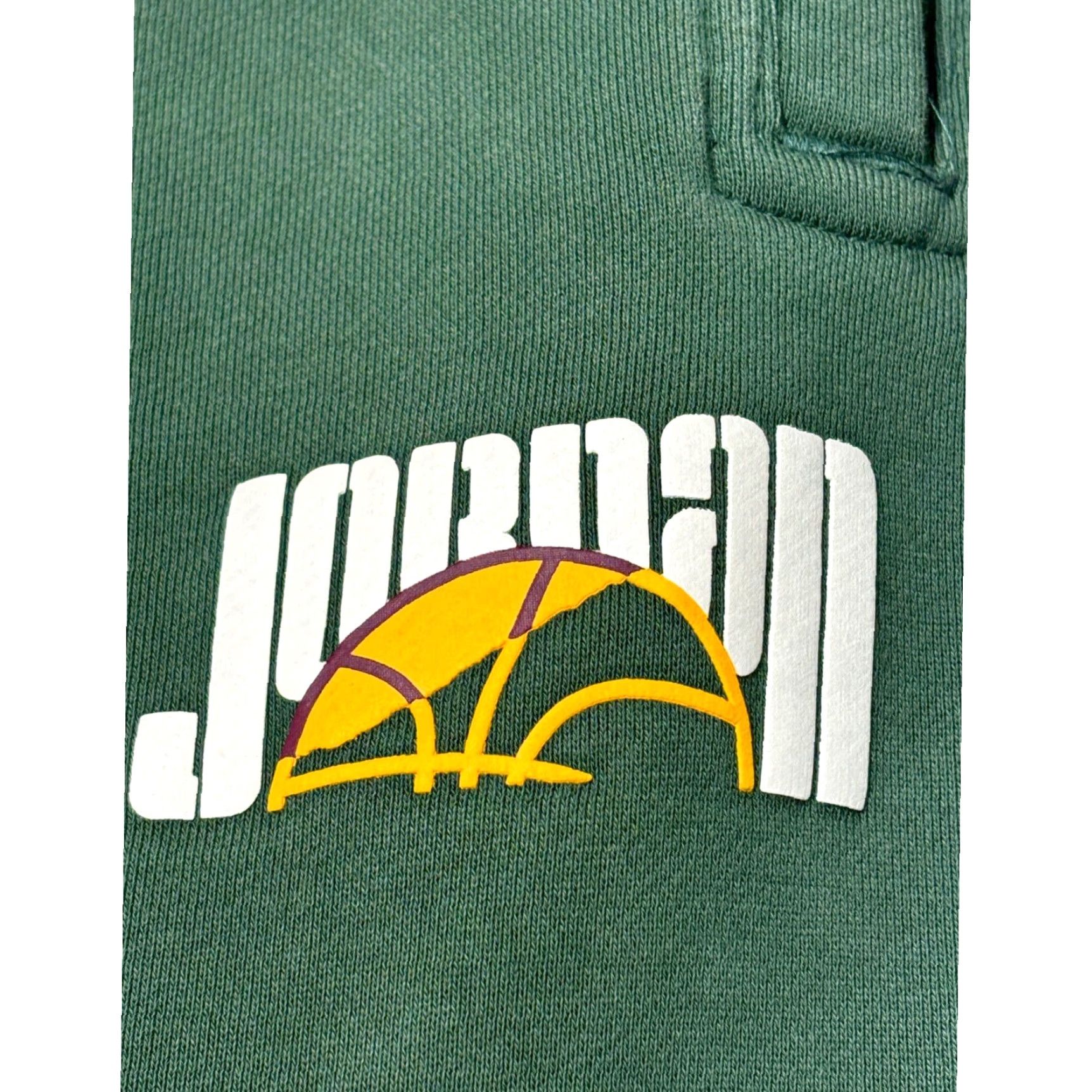 Jordan Brand Jordan Jumpman Sweatpants Pants Men 2XL Green Fleece Elastic Waist Drawstring Moisture Wicking Athletic Training Size US 39 - 5 Thumbnail