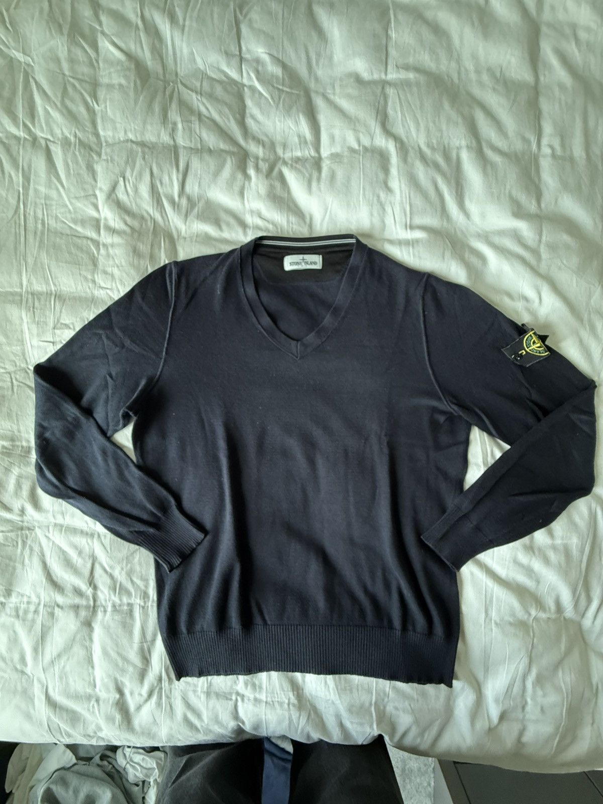 Stone Island Stone Island Navy Sweater Size US XL / EU 56 / 4 - 1 Thumbnail