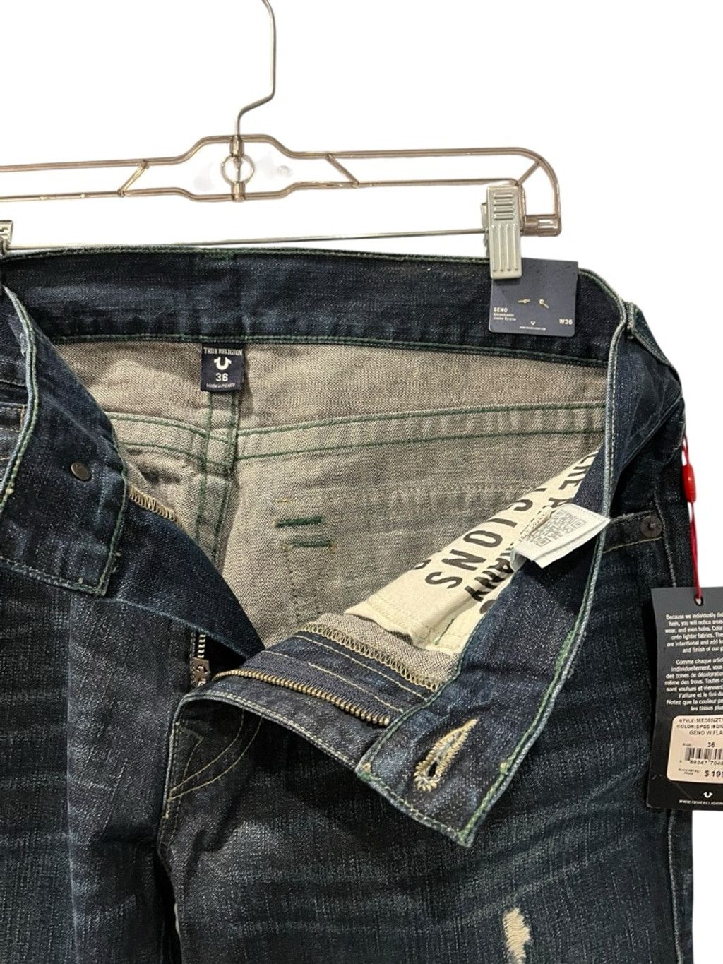 True Religion True Religion NWT Geno Slim Jeans Size 36 Flap Pocket Size US 36 / EU 52 - 6 Thumbnail