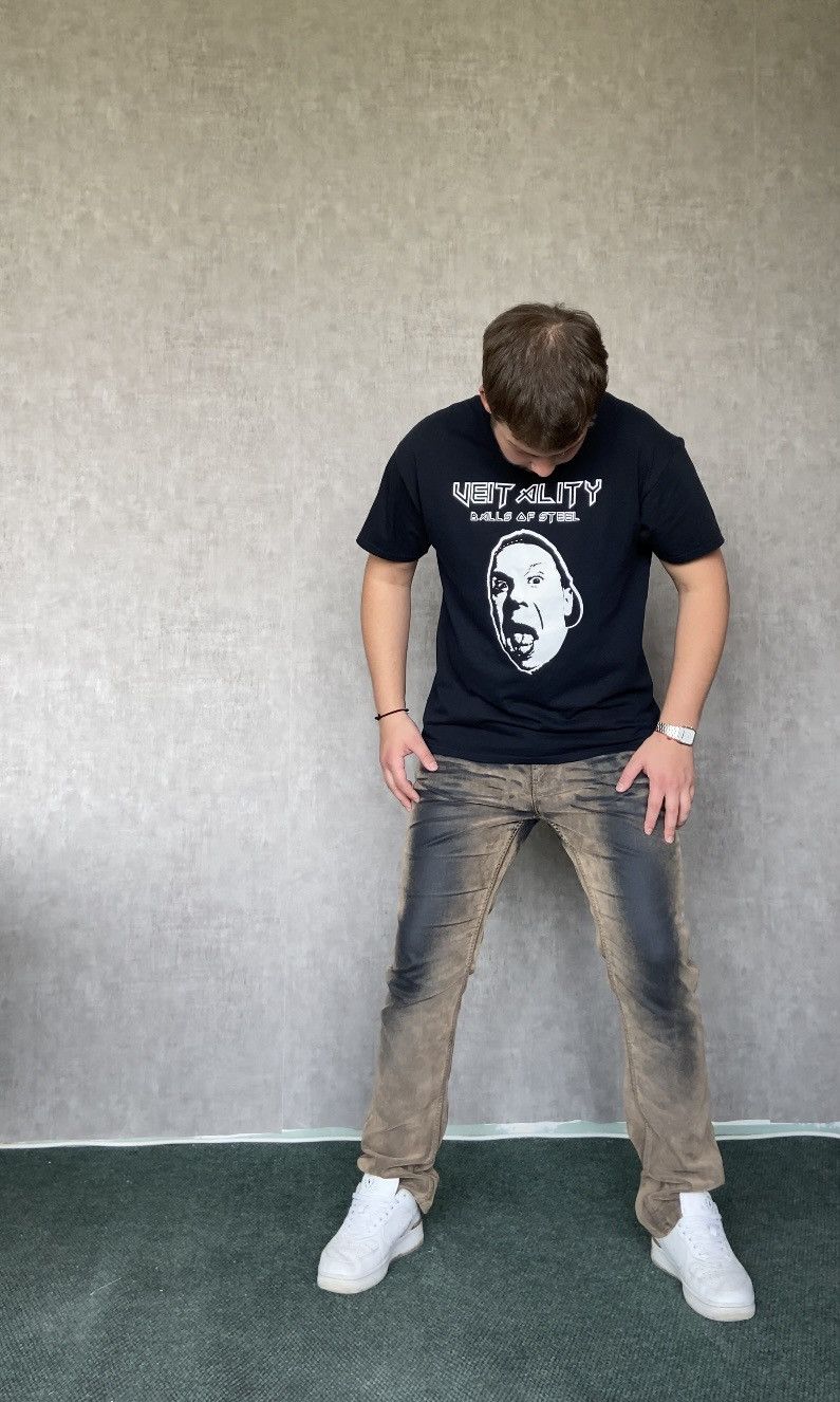 Hysteric Glamour × Japanese Brand × Vintage Vintage Archival Washed Veit Ality BallsOfSteel No Seam Tee Size US L / EU 52-54 / 3 - 8 Thumbnail
