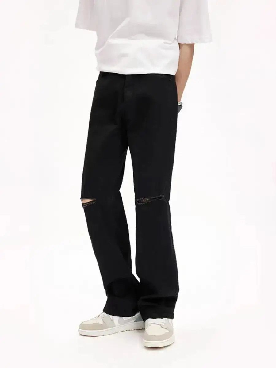 Japanese Brand Broken knee jeans Korean version of the hundred with thin Size US 30 / EU 46 - 1 Thumbnail