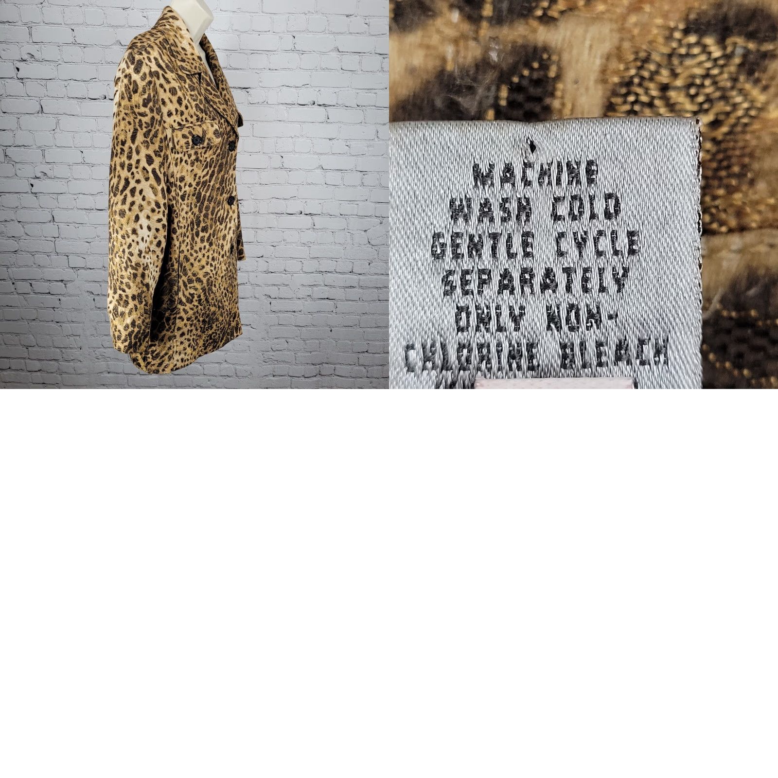 Vintage Chico's Leopard Buttoned Lightweight Lined Jacket 2 US 12 Women Medium? Size XS / US 0-2 / IT 36-38 - 10 Thumbnail
