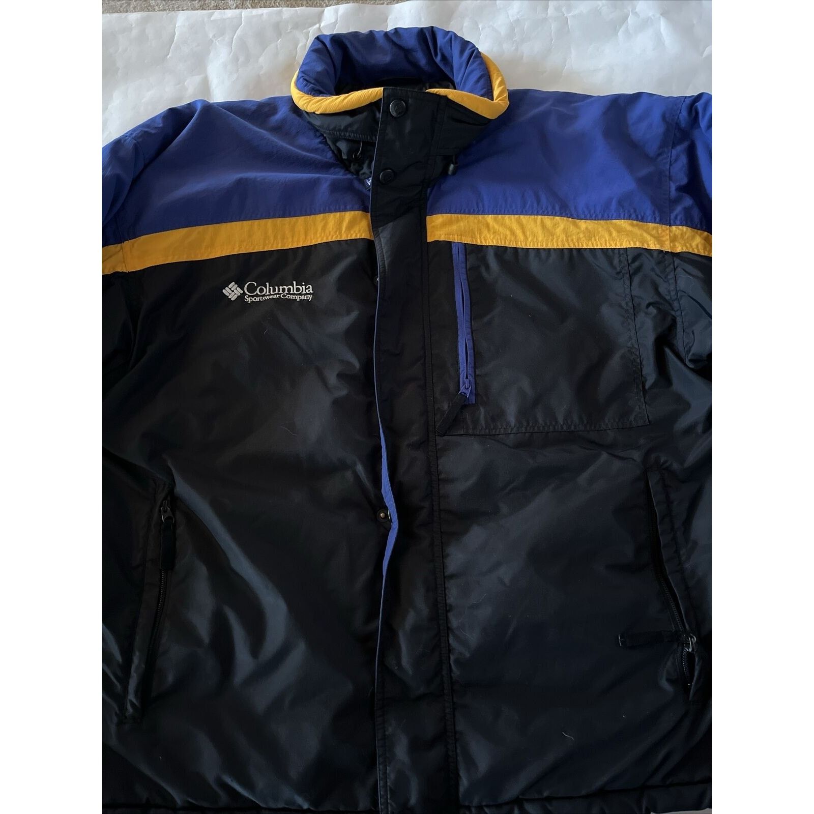 Columbia Columbia VTG Men’s L Blue Gold LS Zip Polyester Nylon Coat Size US L / EU 52-54 / 3 - 3 Thumbnail