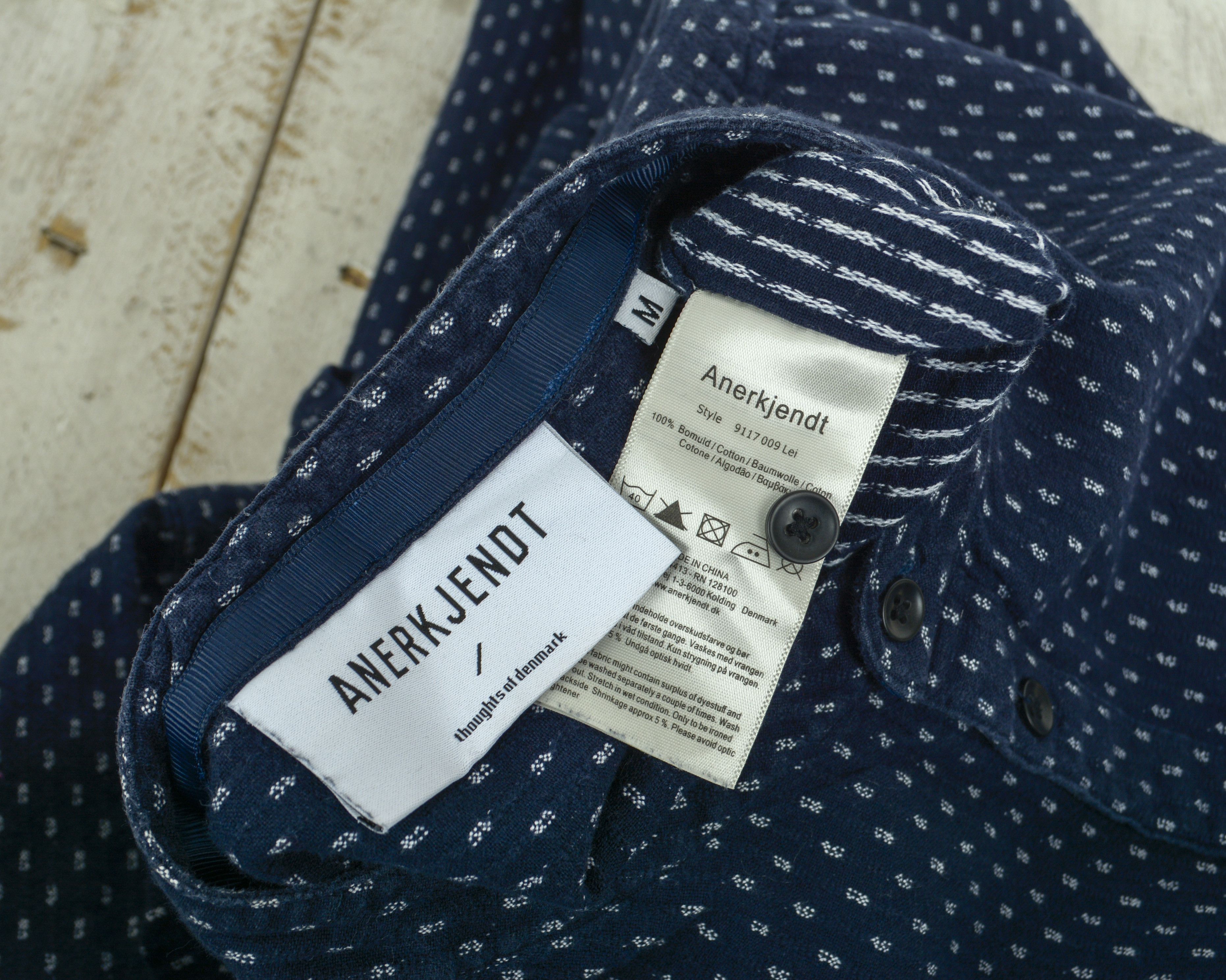 Anerkjendt Lei M Over Shirt Mandarin Neck Button Up Long Sleeved Cotton Size US M / EU 48-50 / 2 - 5 Thumbnail