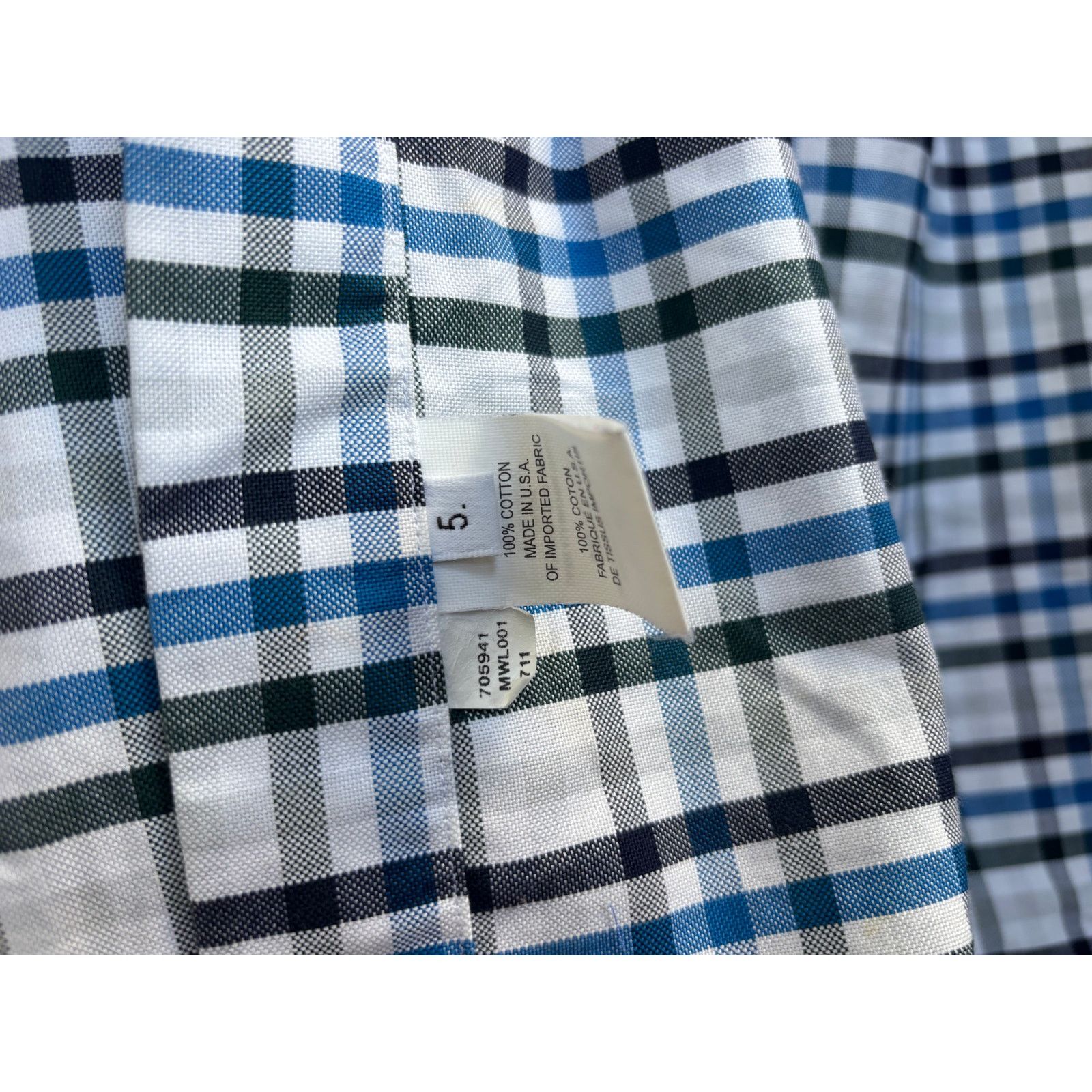 Thom Browne Thom Browne Blue Plaid Button-Up Shirt Size 5 XXL Size US XXL / EU 58 / 5 - 4 Thumbnail