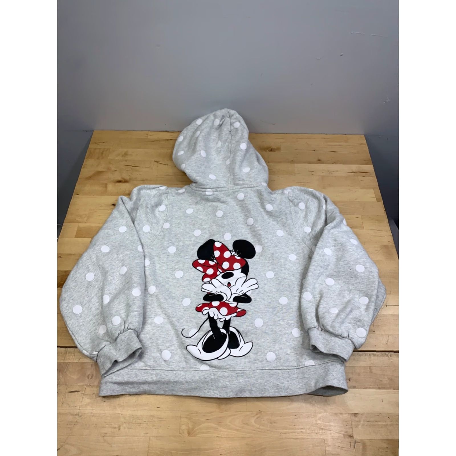 Disney Disney Parks Minnie Mouse Polka Dot Hoodie Jacket Women S Gray Zip Hoodie Size S / US 4 / IT 40 - 5 Thumbnail