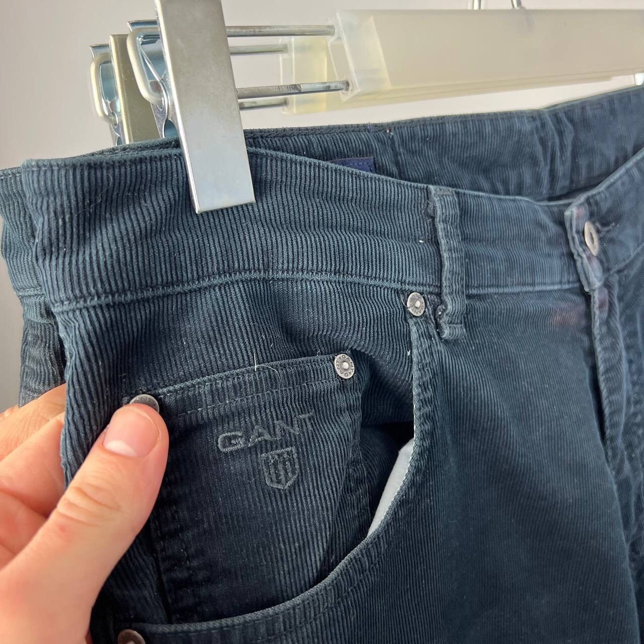 Gant Corduroy Black Pants Gant Vintage Regular Fit Normal Waist Size US 36 / EU 52 - 6 Thumbnail