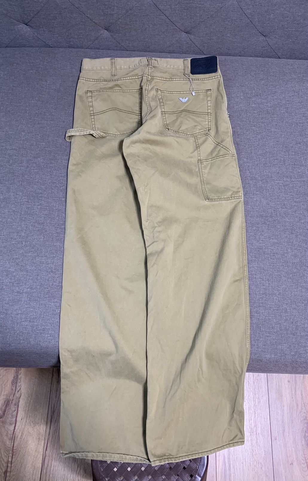 Armani Archive Armani Jeans Wide Baggy Carpenter Work Jeans Size US 34 / EU 50 - 1 Thumbnail