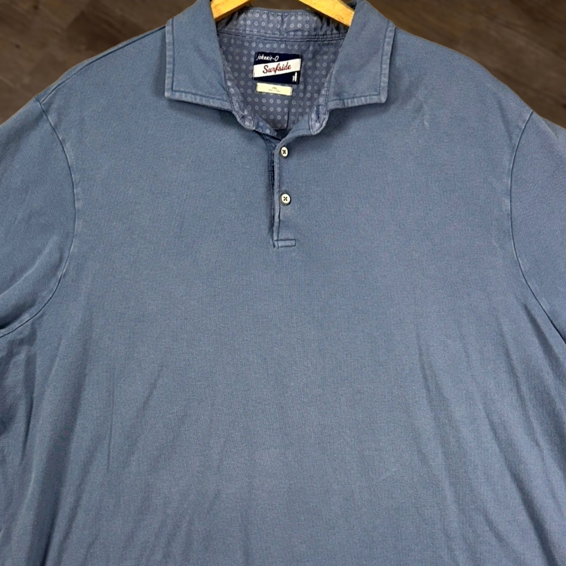 johnnie-O Johnnie-O Polo Shirt 2XL Blue Short Sleeve Surfside Rugby Casual Mens Size US XXL / EU 58 / 5 - 1 Thumbnail
