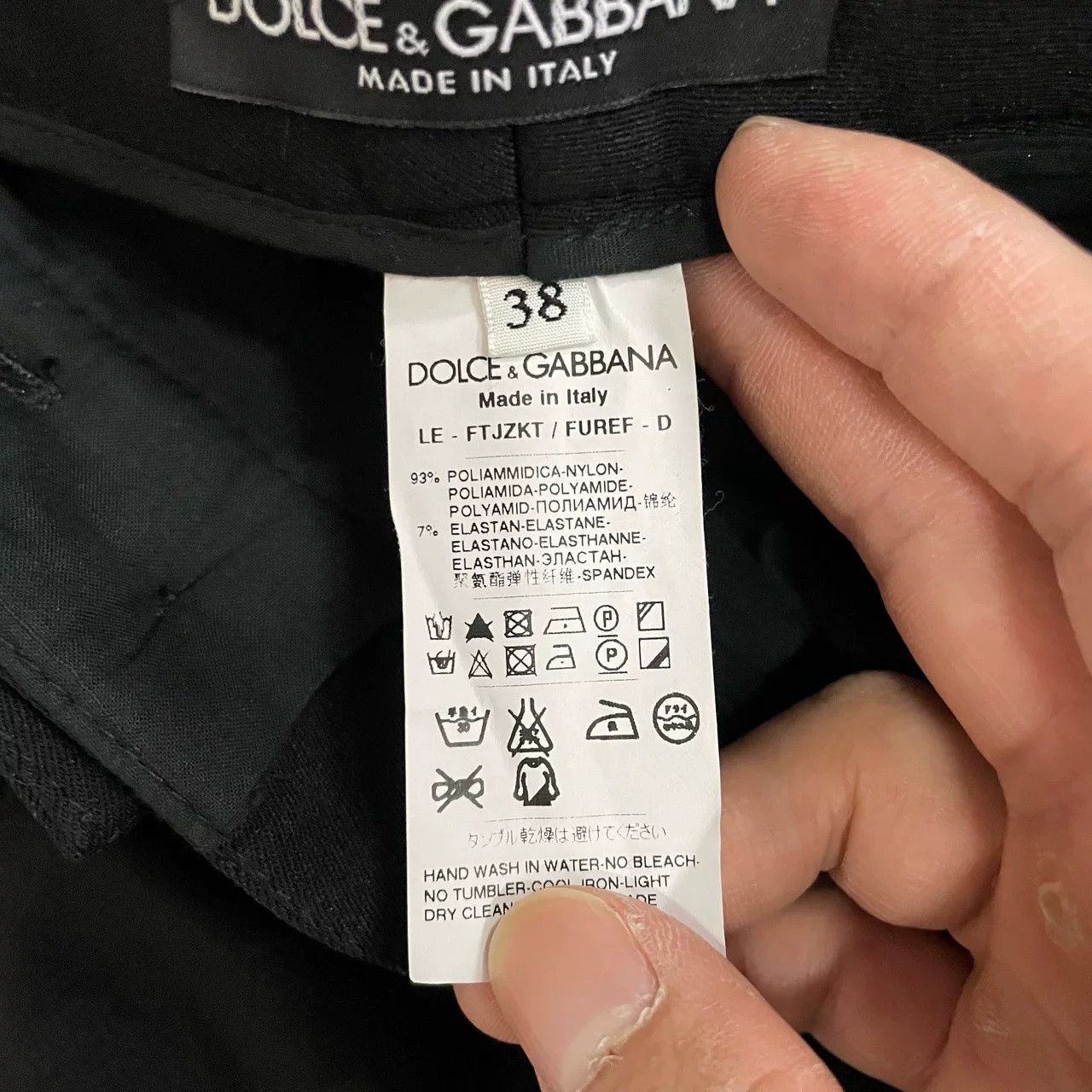 Dolce & Gabbana Dolce & Gabbana Black Pants Size 38 Size US 38 / EU 54 - 4 Thumbnail