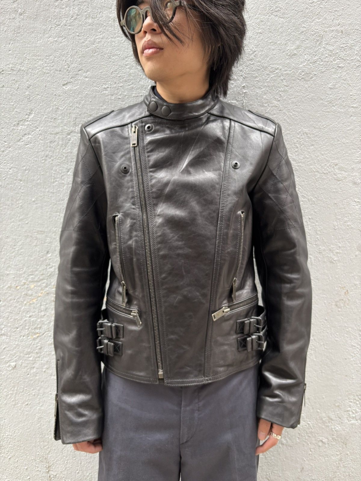 Gucci Gucci FW2006 runway motorbike leather jacket Size US M / EU 48-50 / 2 - 17 Thumbnail