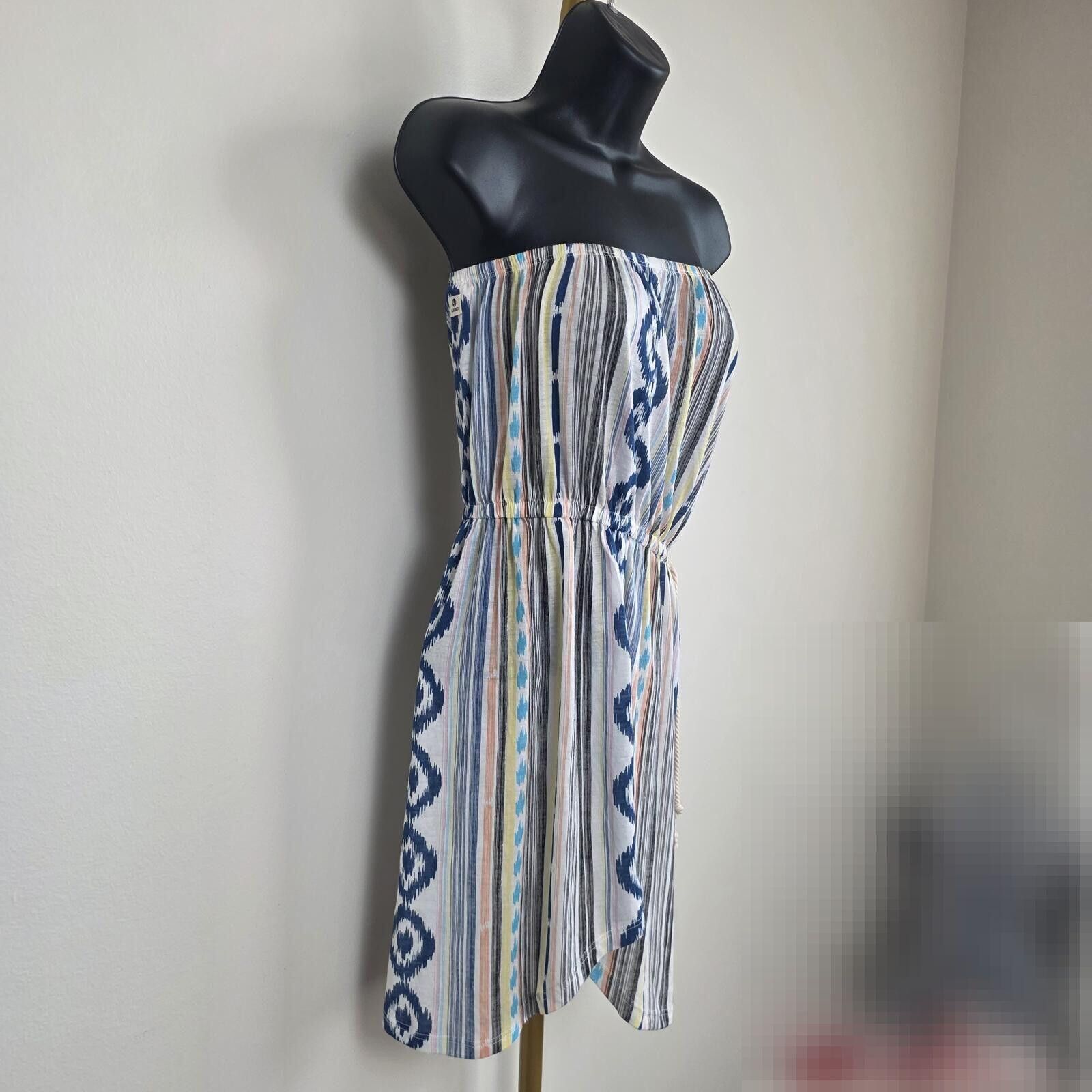 Other Lagaci Y2K Boho Chic Asymmetric Ikat Strapless dress sz L Size L / US 10 / IT 46 - 2 Thumbnail