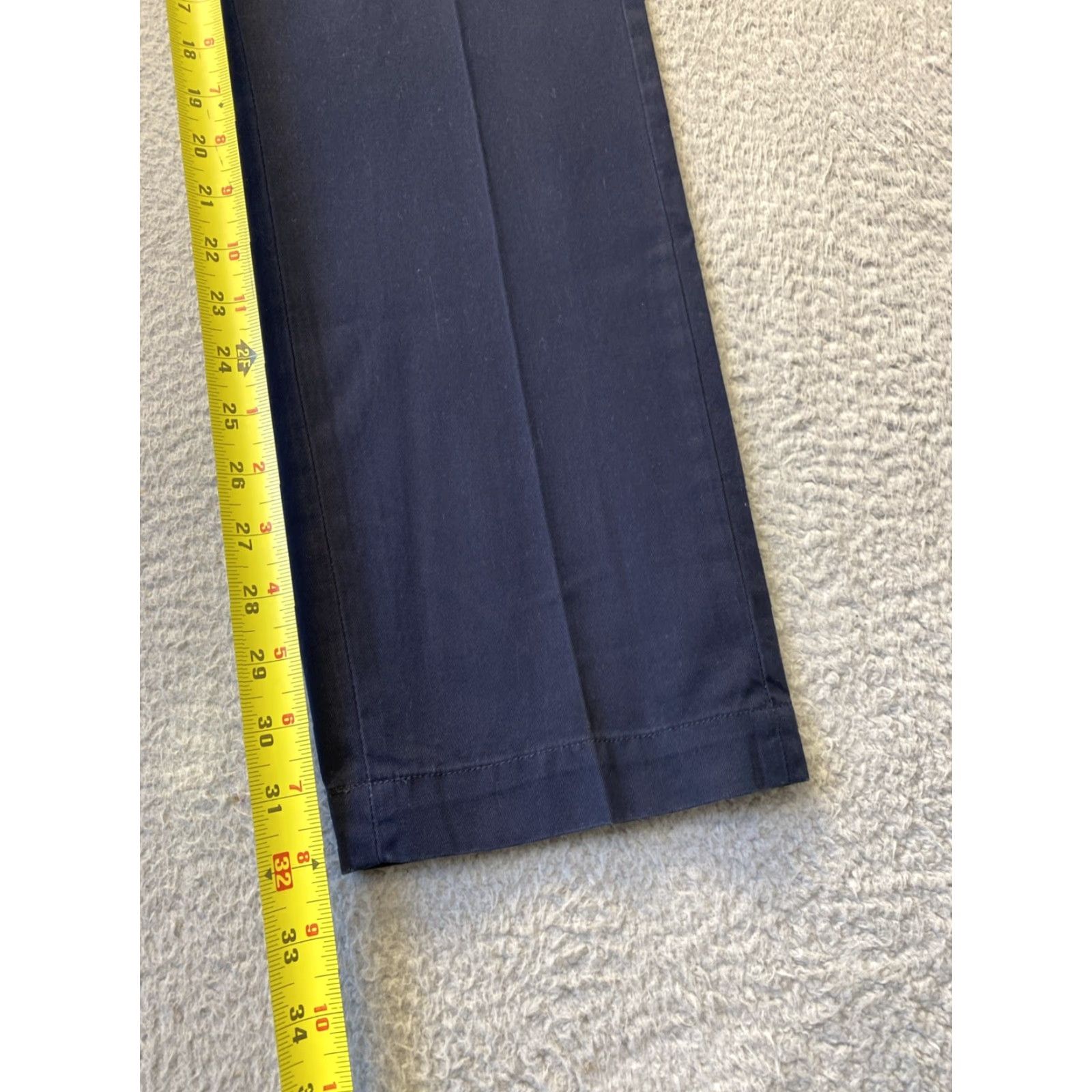 J.Crew VINTAGE J. Crew Men's Chino Pants Slim Fit Cotton Navy 90s Casual Dress Mens 33x32 Size US 33 - 4 Thumbnail