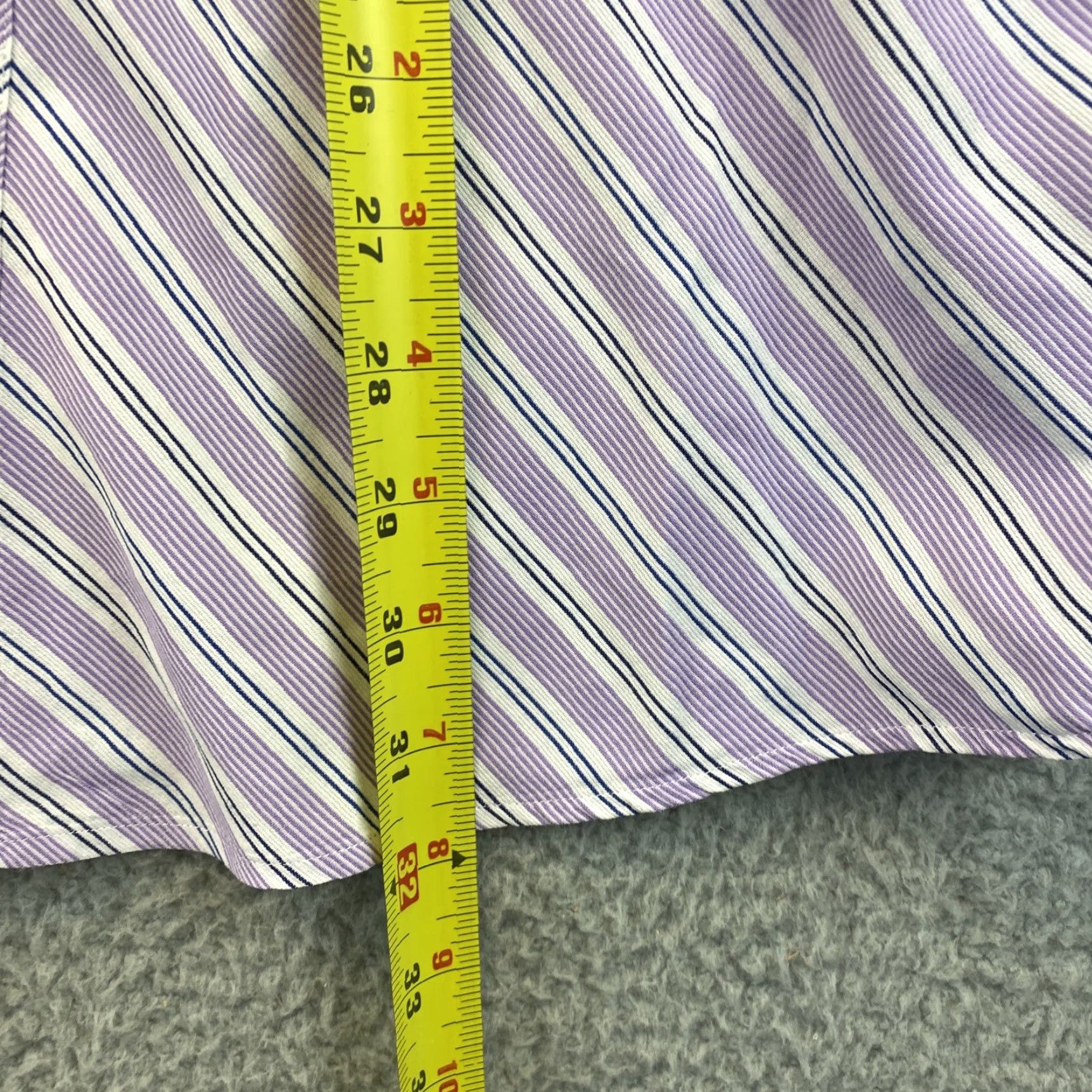Vintage DOLCE GUAVA Striped Button-Up Shirt 2XL Purple Long Sleeve Mens Size US XXL / EU 58 / 5 - 7 Thumbnail