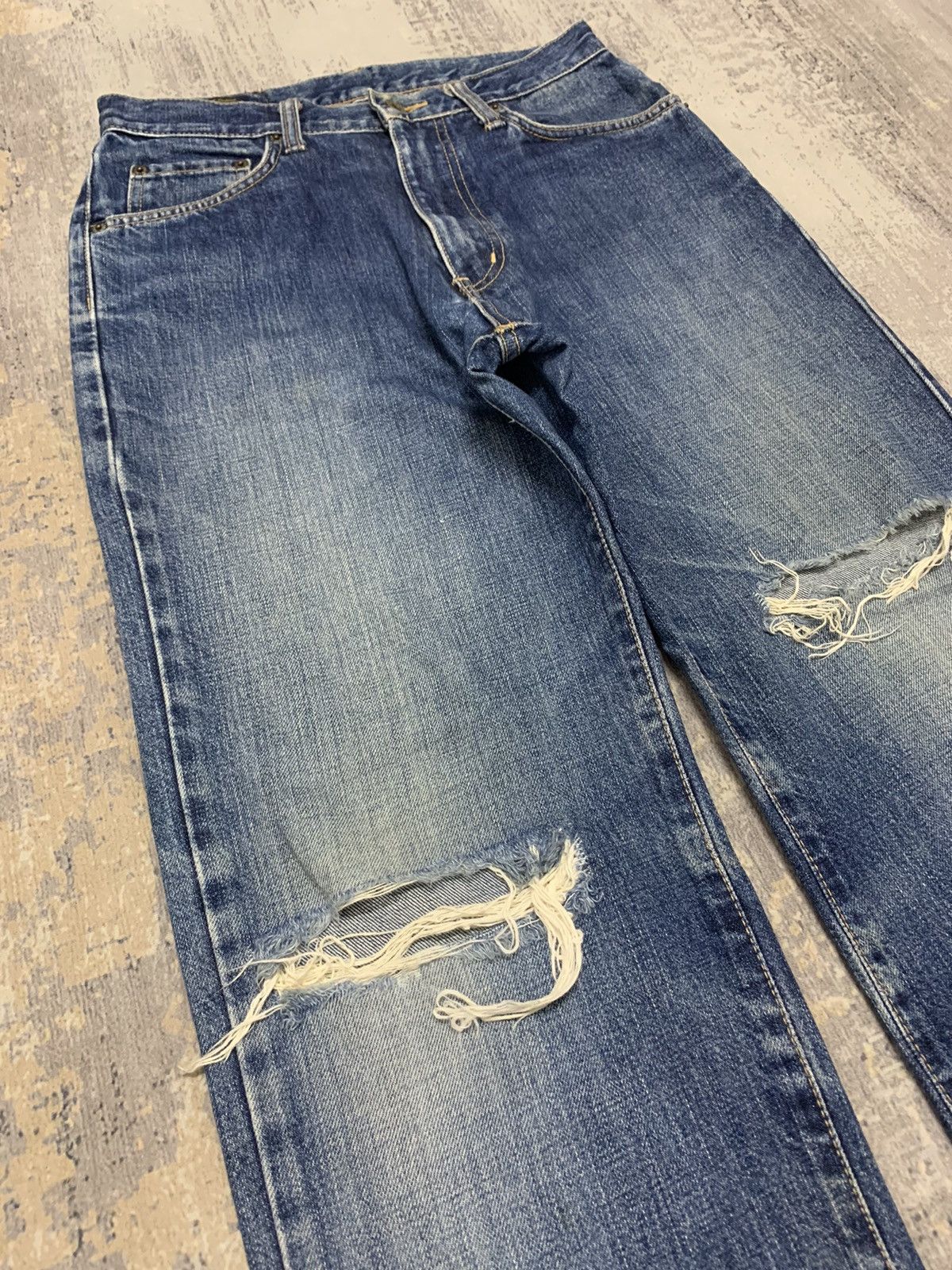 Japanese Brand Edwin Distressed Denim Jeans Japanese Archive Size US 28 / EU 44 - 2 Thumbnail