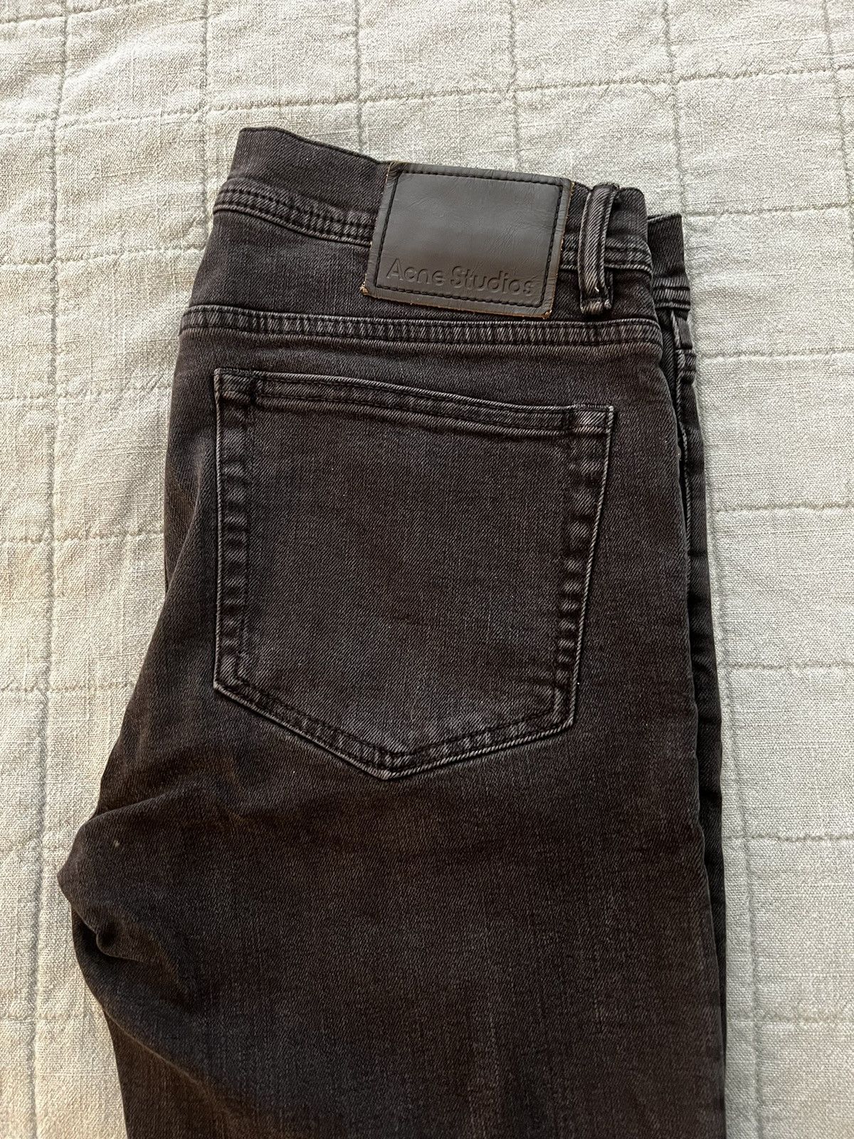 image of Acne Studios Slim Fit Denim in Black, Men's (Size 31)