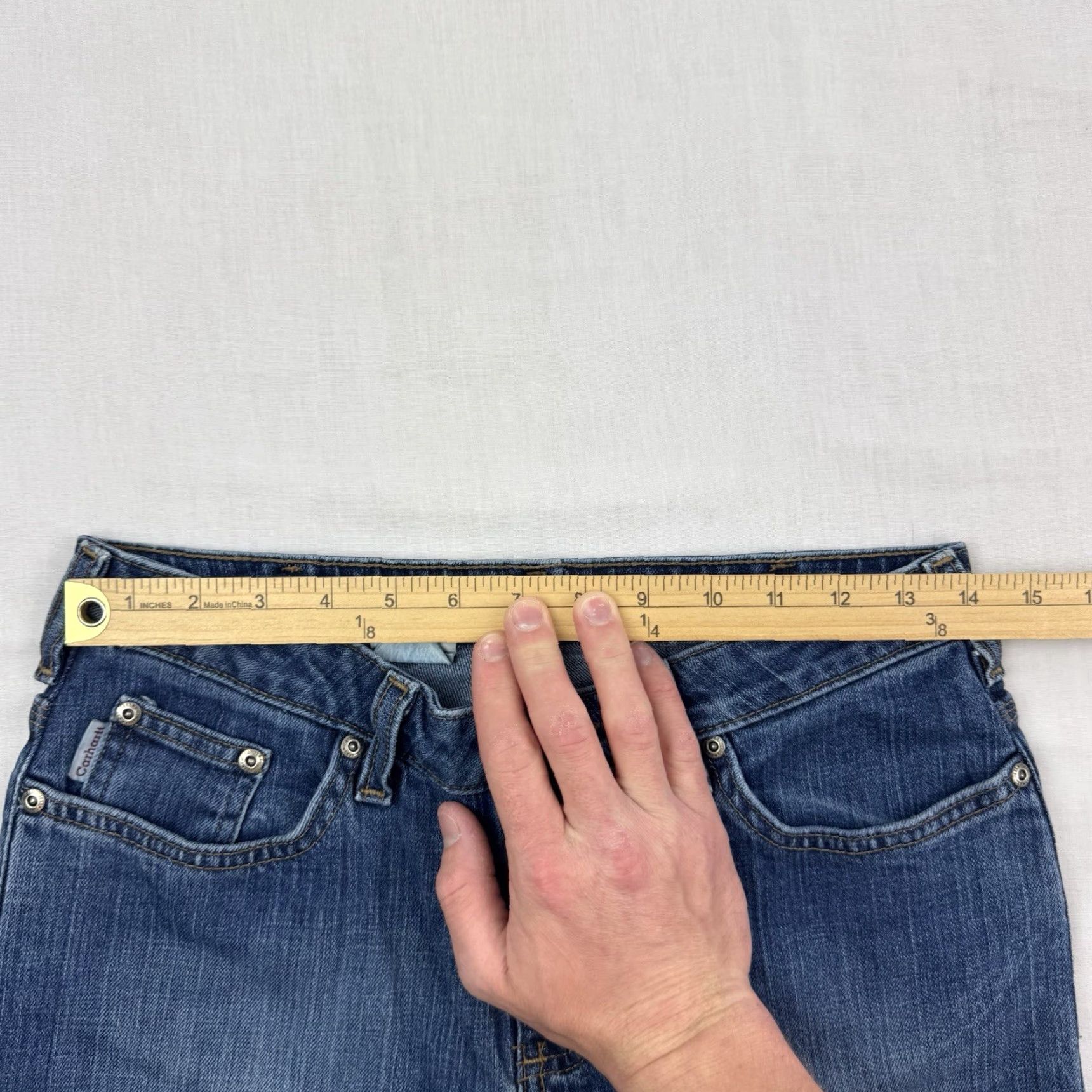 Carhartt VINTAGE Carhartt Jeans Womens 6 Blue Bootcut Traditional Fit Hipster Farm Y2K Size 28" / US 6 / IT 42 - 6 Thumbnail