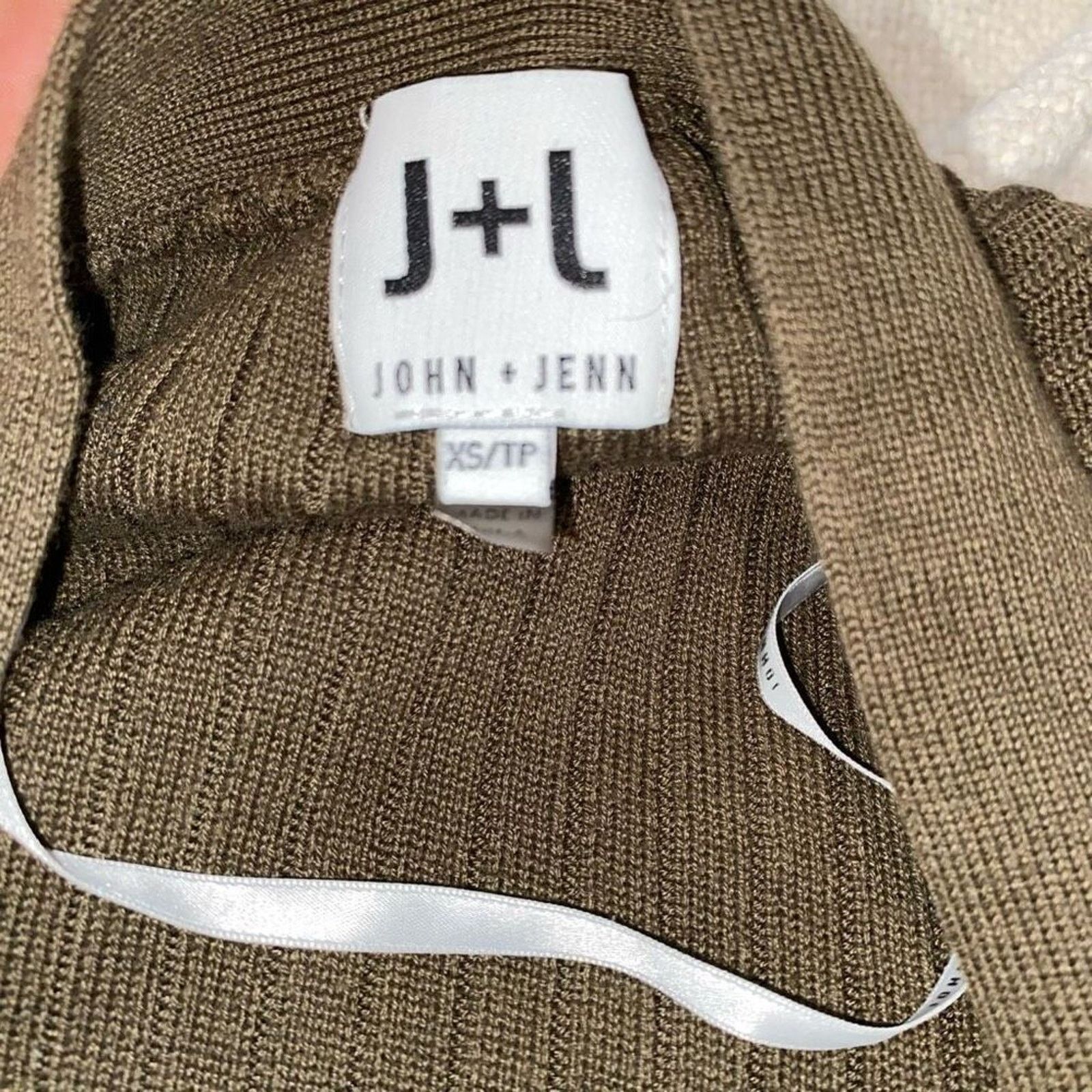 Other J + J Olive Green Ribbed Midi Cardigan | Sz XS Size XS / US 0-2 / IT 36-38 - 3 Thumbnail