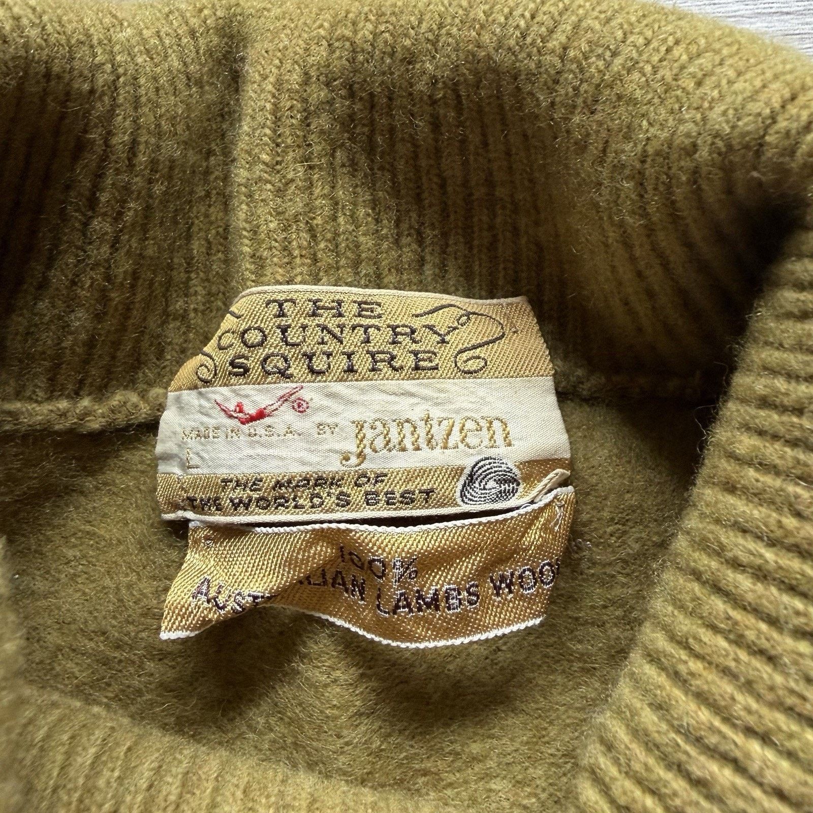 Jantzen Vintage 70s Jantzen Roll Neck Lambswool Sweater Men’s Large Size US L / EU 52-54 / 3 - 3 Thumbnail