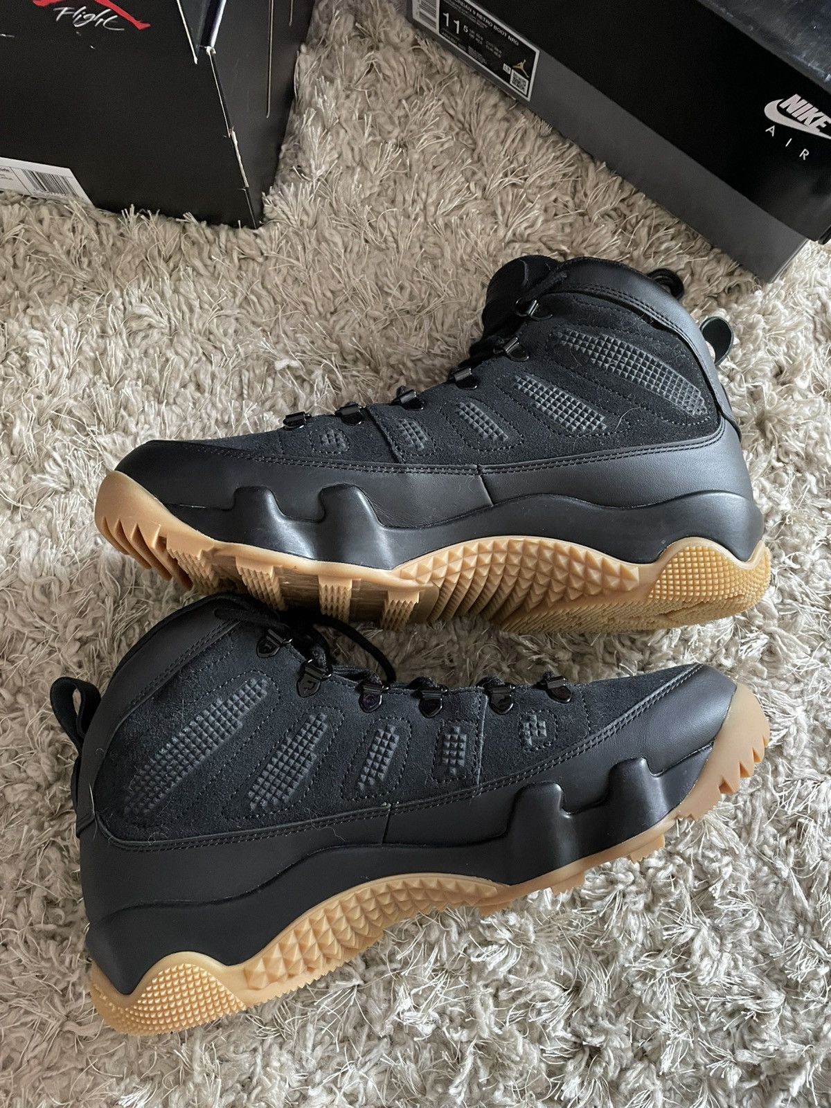 Jordan Brand Jordan 9 Retro Boots Nrg Black Gum Size US 11.5 / EU 44-45 - 3 Thumbnail