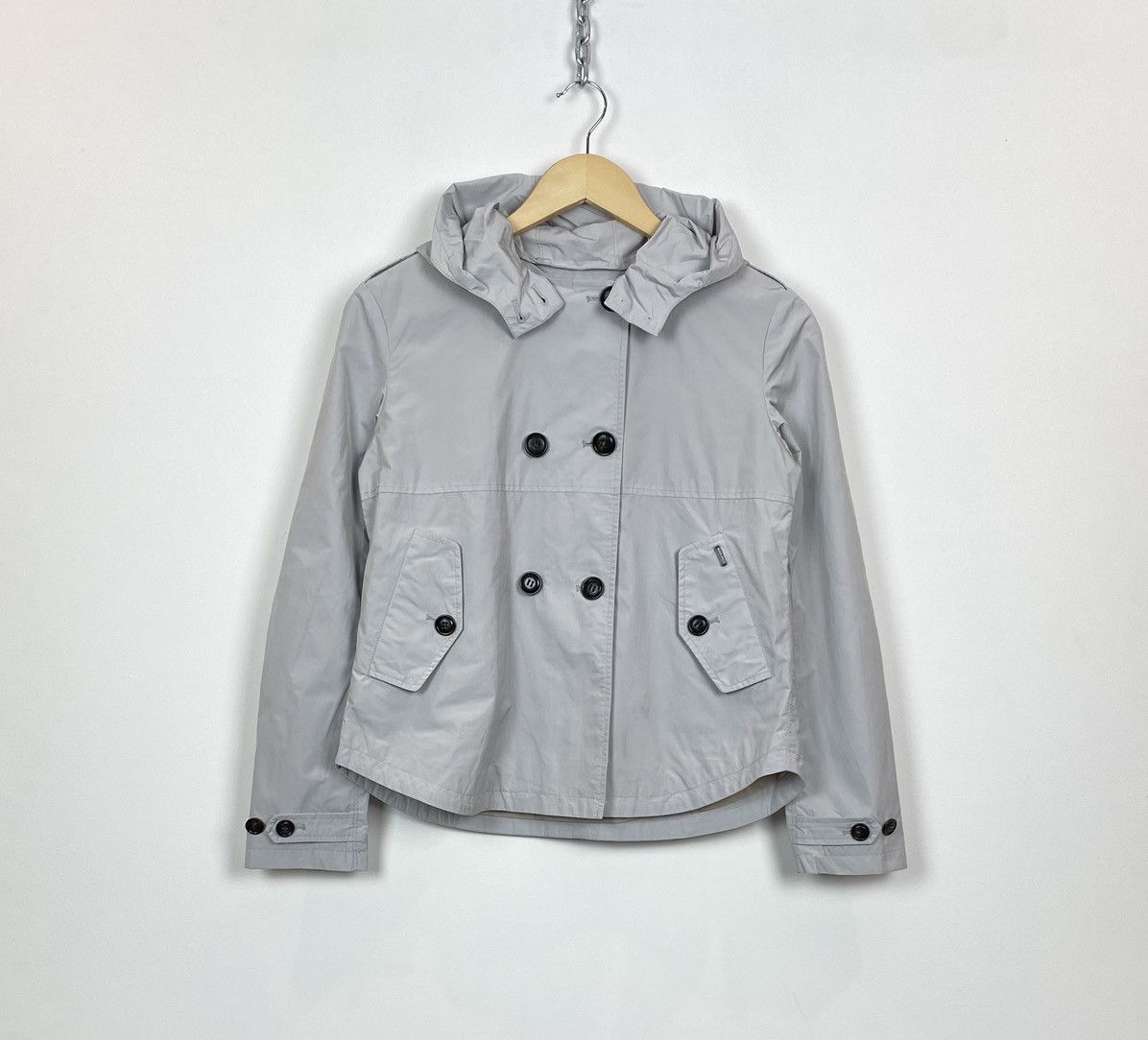Woolrich Woolen Mills NWT Woolrich John Rich. & Bros. Short Trench Jacket Buttons Size XL / US 12-14 / IT 48-50 - 1 Thumbnail