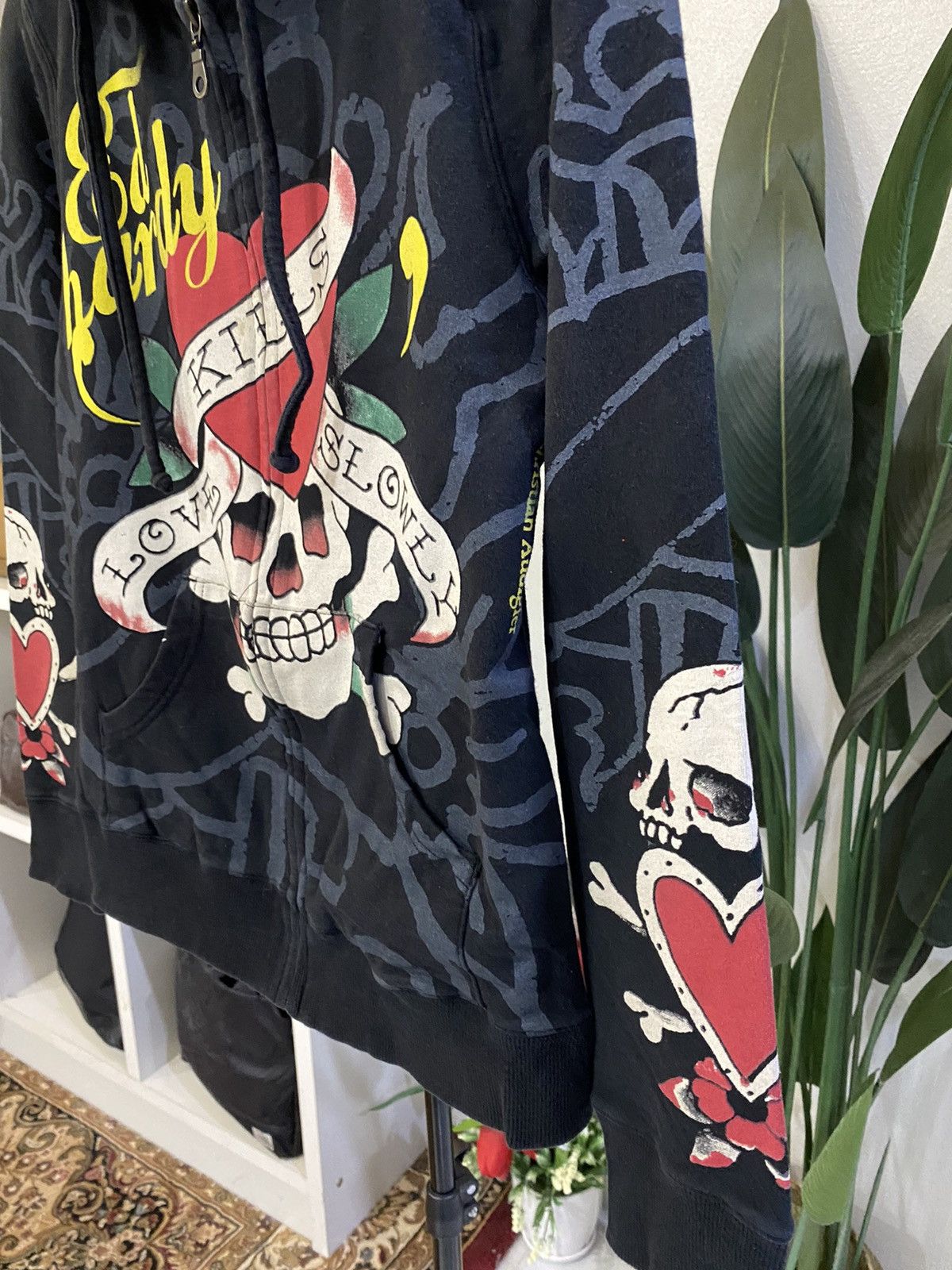 Christian Audigier × Ed Hardy Ed Hardy Zipper Hoodie Size M / US 6-8 / IT 42-44 - 6 Thumbnail