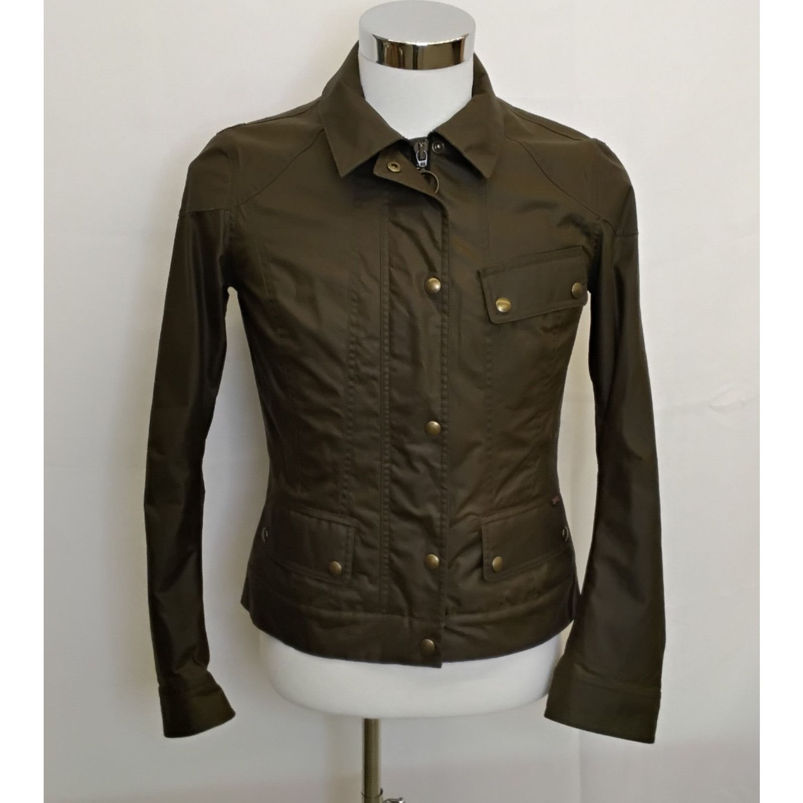 Belstaff Belstaff Waxed Tin Cloth Jacket Men's 42 Brown narrow waist Size US S / EU 44-46 / 1 - 2 Thumbnail