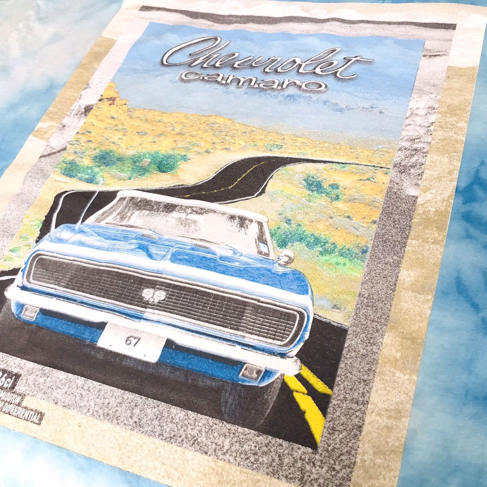 Vintage GM Men Tie-Dye 1967 Chevrolet Camaro Classic Graphic T-Shirt XL Size US XL / EU 56 / 4 - 3 Thumbnail